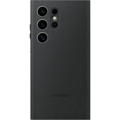 Samsung Galaxy S24 Ultra Smart View Portemonnee Hoesje Zwart