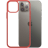 PanzerGlass iPhone 12 (Pro) Clear Case Mandarin Red - Voorkant