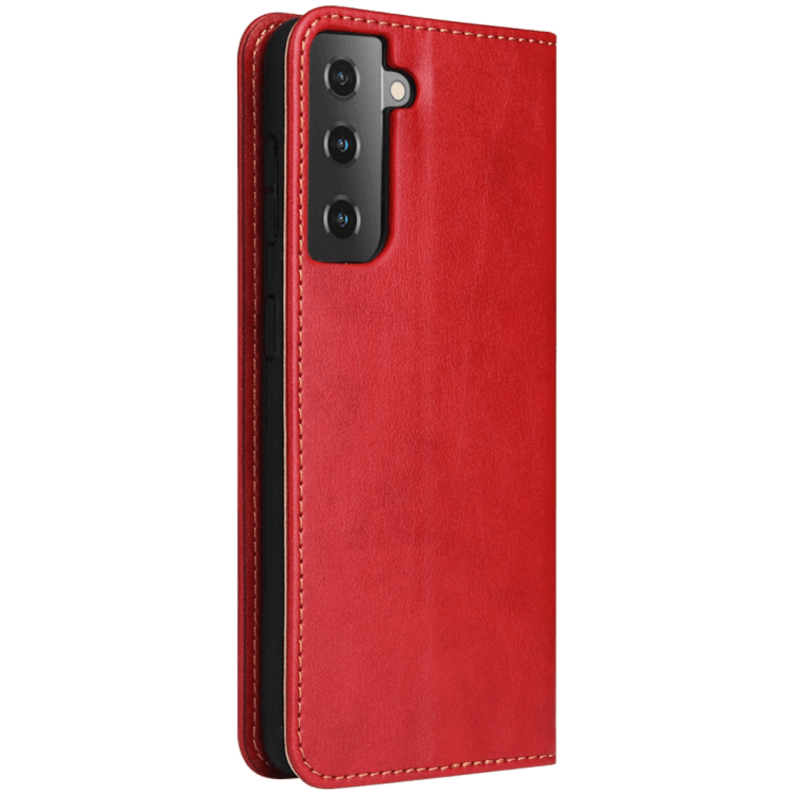 Fierre Shann Samsung Galaxy S21 Plus Slim Wallet Hoesje Rood