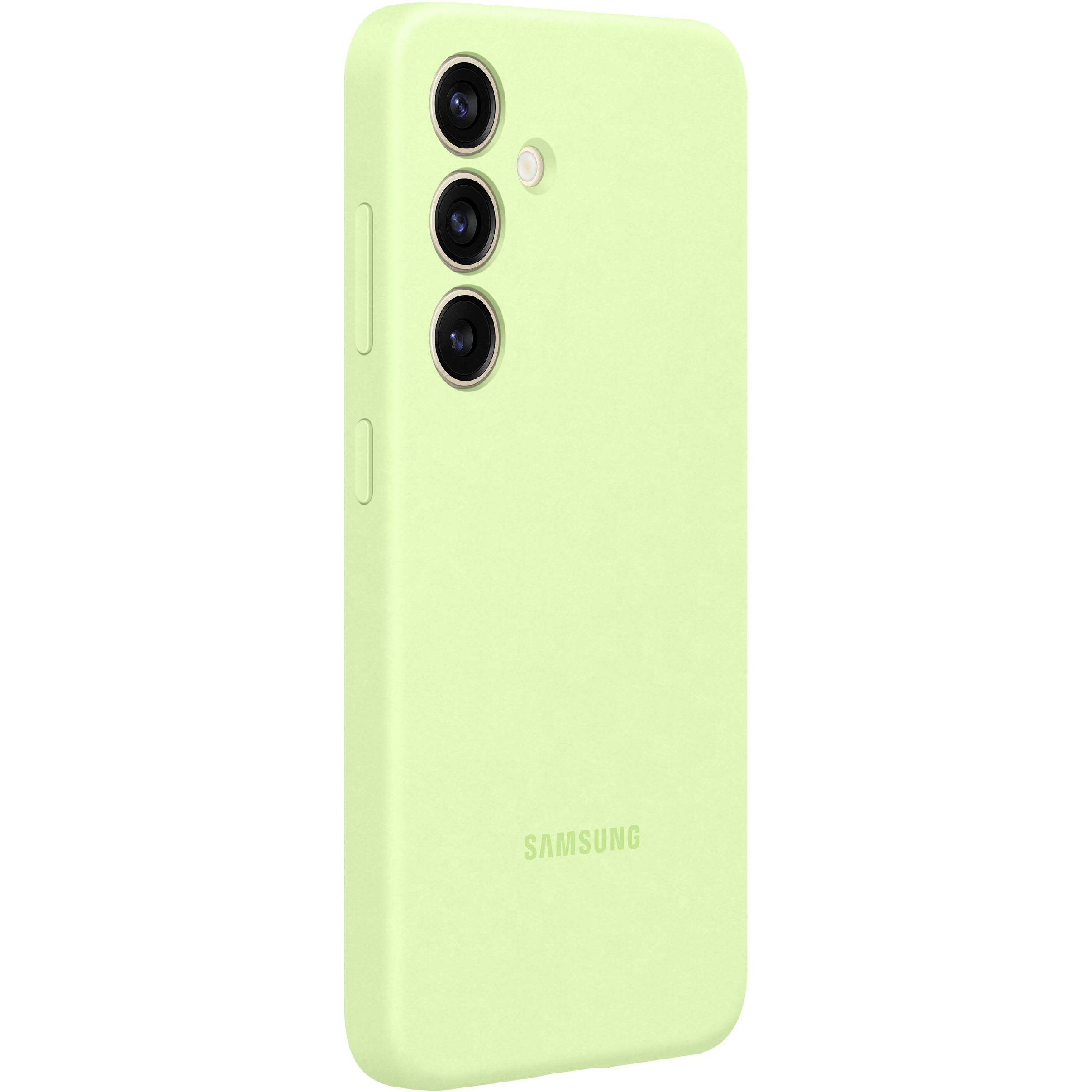 Samsung Galaxy S24 Siliconen Hoesje Groen - Zijkant