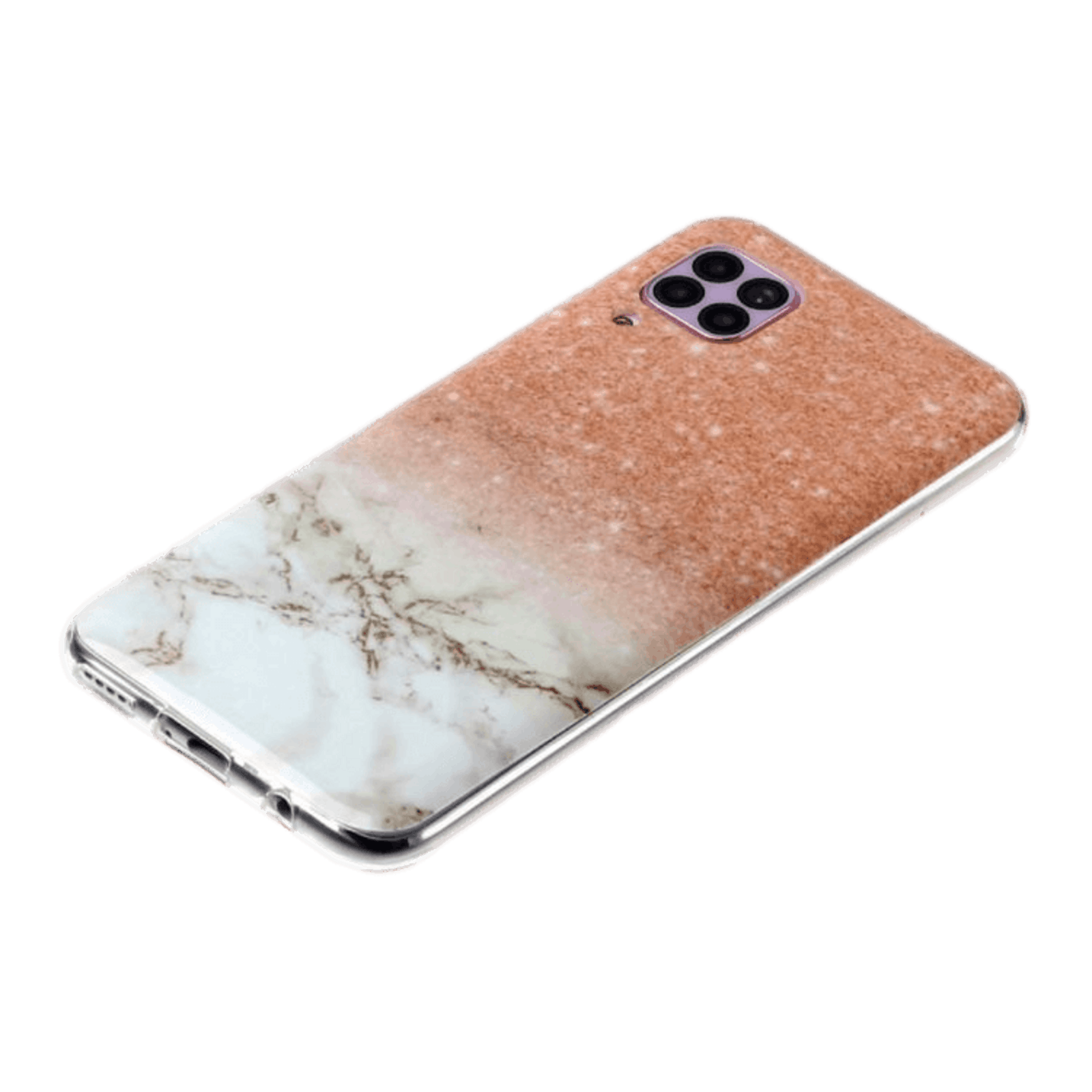 Mocaa Huawei P40 Lite light marble telefoonhoesje Meerkleurig