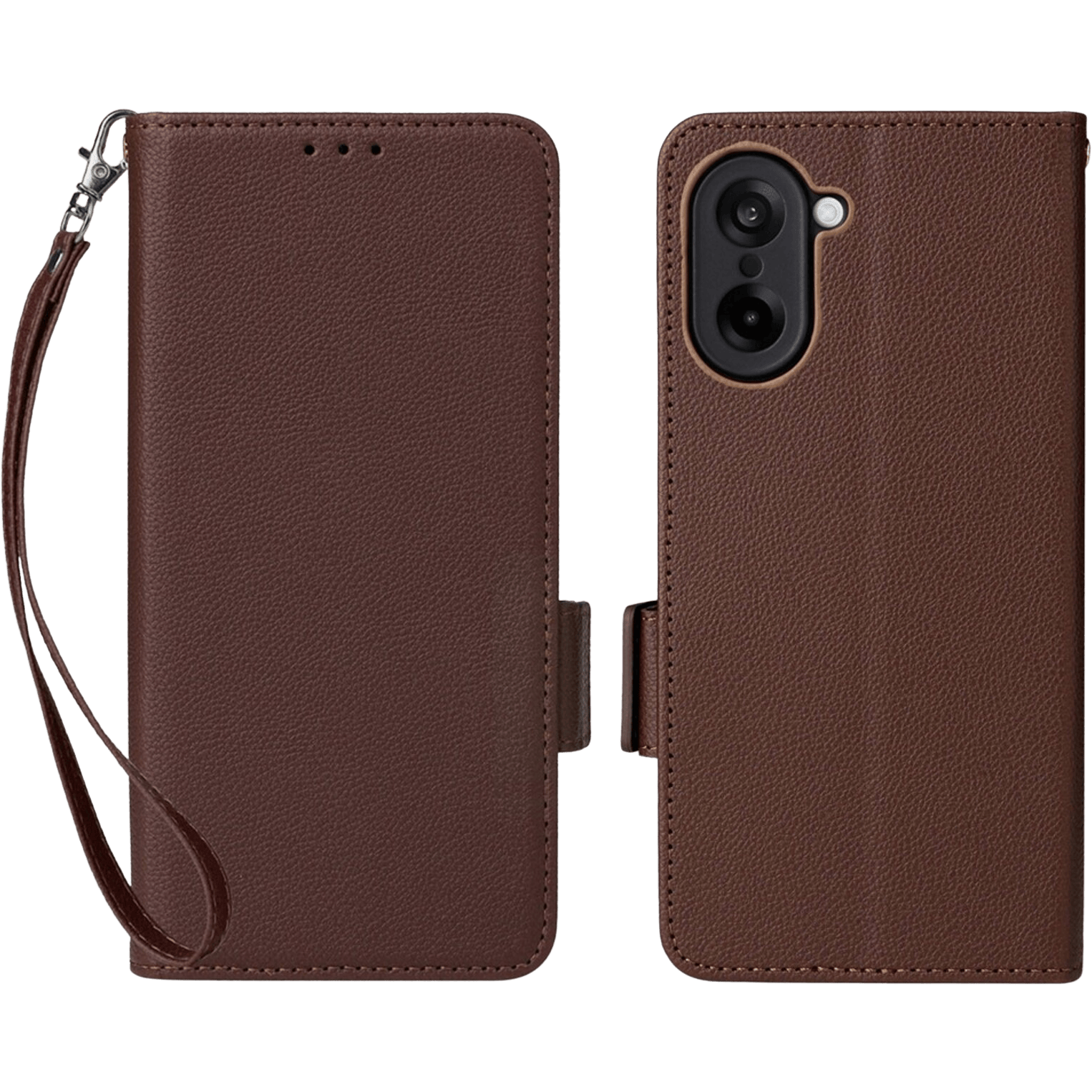 Comfycase OnePlus Nord CE5 Book Case met Koord Bruin