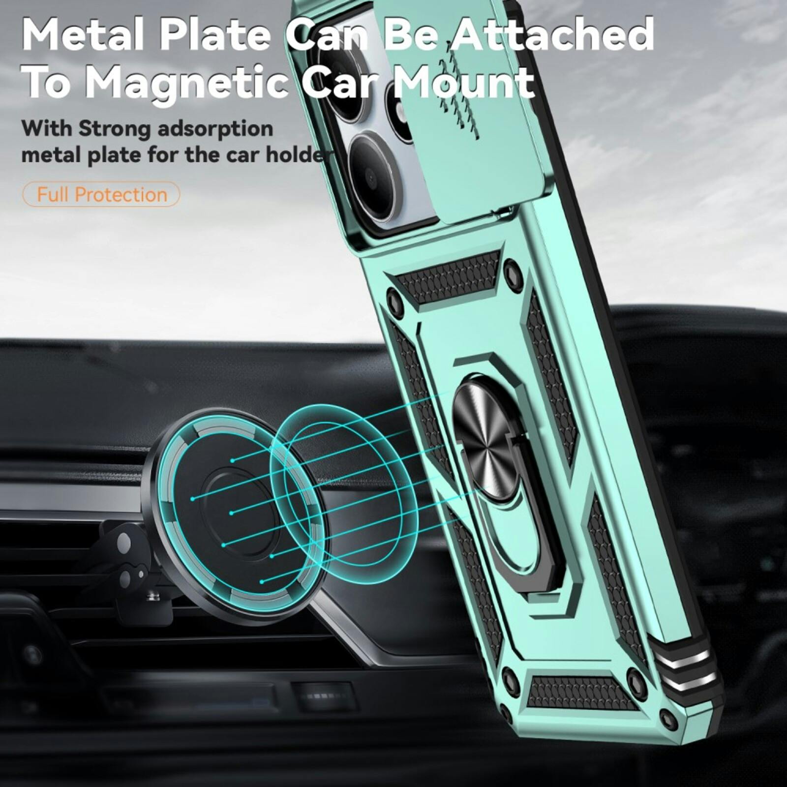 CaseBody Xiaomi Redmi Note 14 5G Shield Case Groen