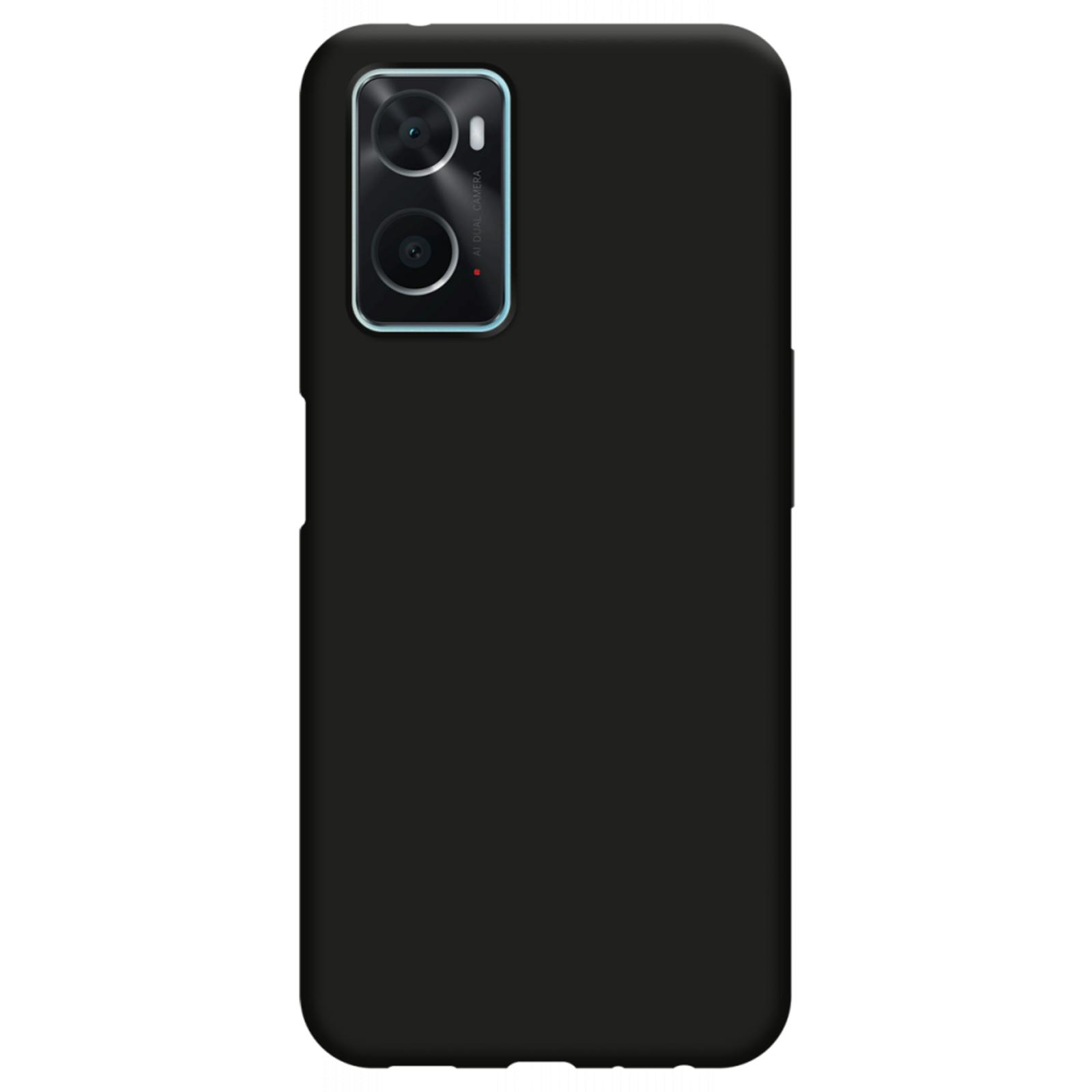 Just in Case OPPO A76 Siliconen (TPU) Hoesje Black