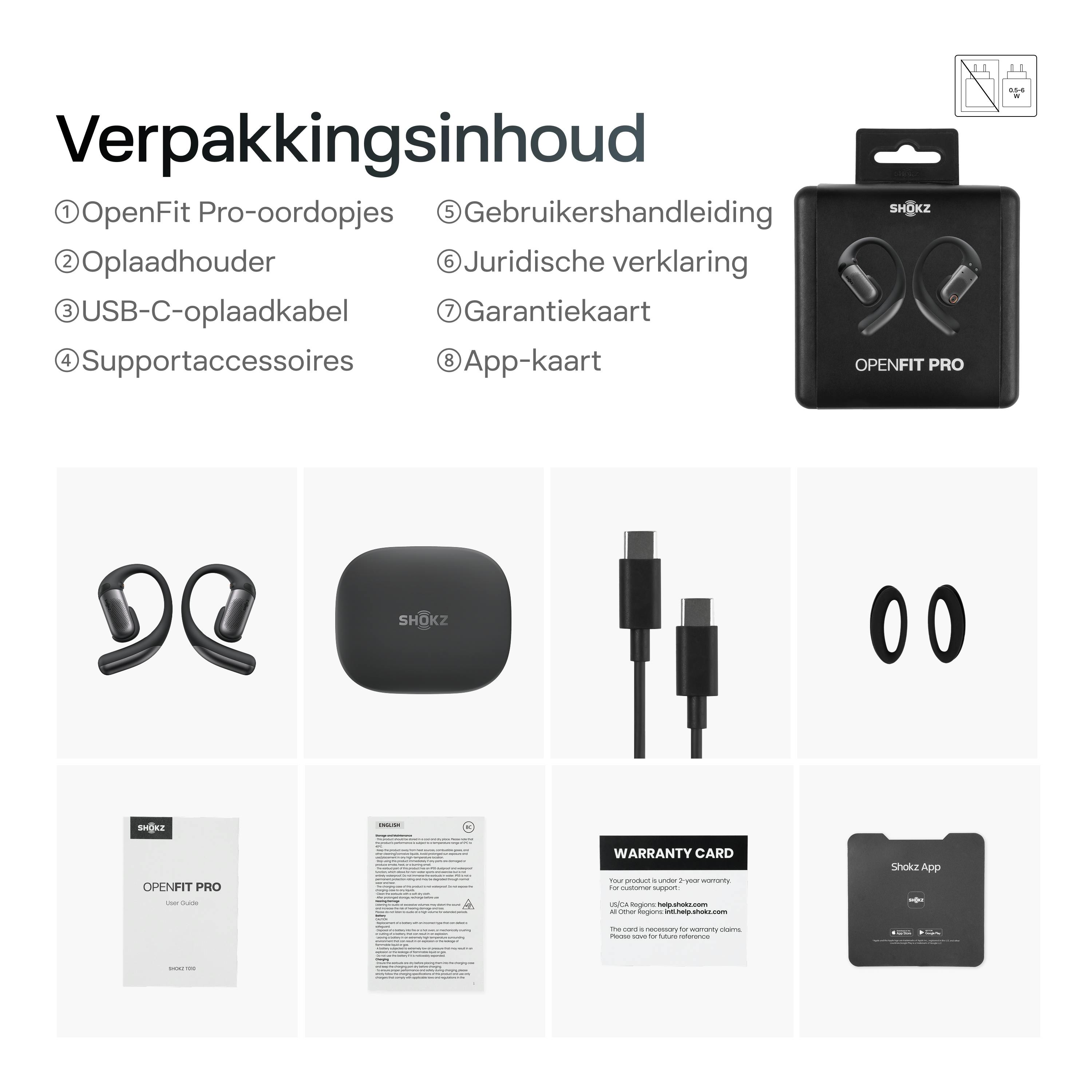 Shokz OpenFit Pro ANR Zwart