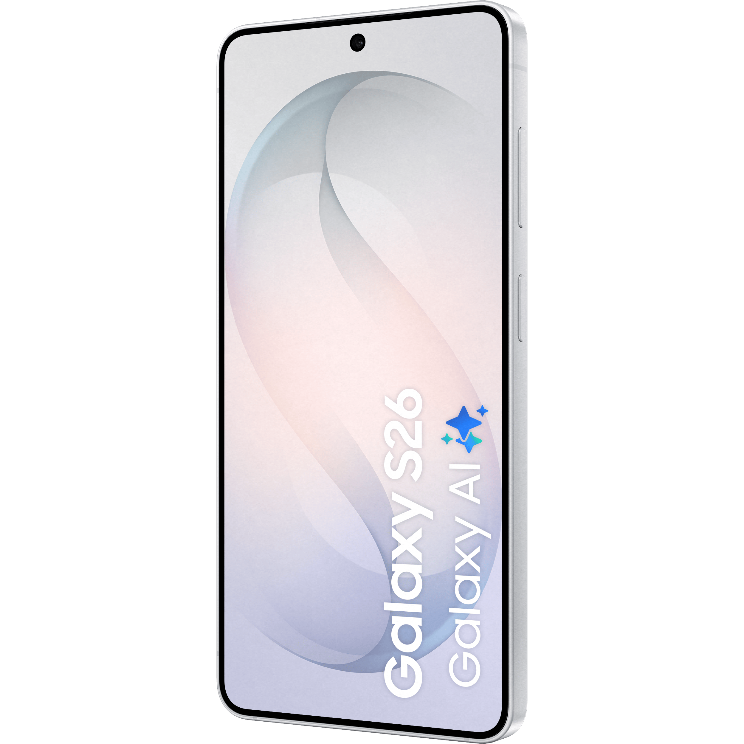 Samsung Galaxy S26 White - Aanzicht vanaf rechts