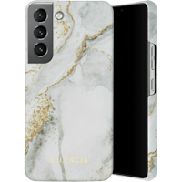 Selencia Galaxy S22 Fashion Hoesje Marble Stone - Voorkant