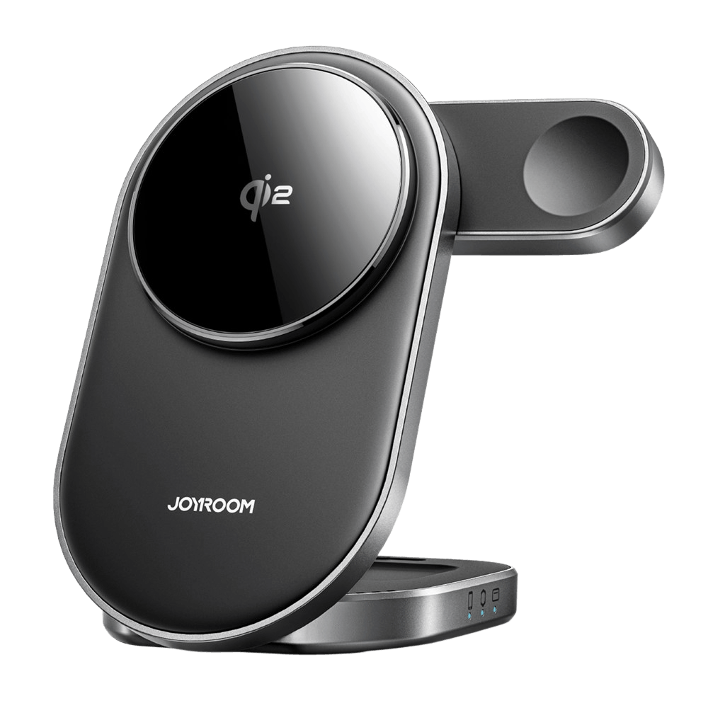Joyroom Premium 3 in 1 Compact Wireless Charging Station Zwart