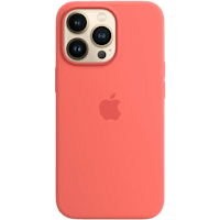 Apple iPhone 13 Pro Max MagSafe Siliconen Hoesje Roze Pomelo