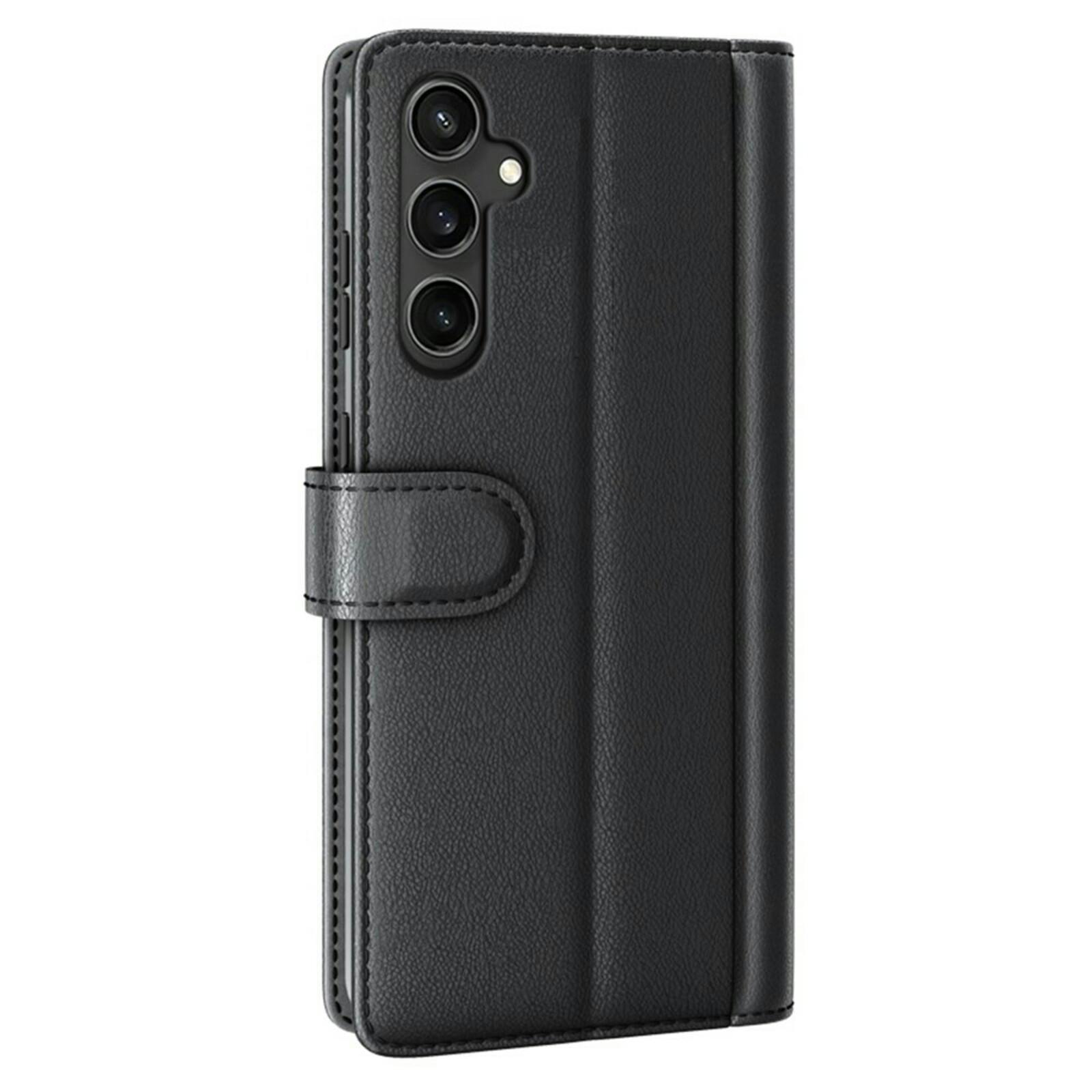 Fonexio Samsung S23 FE Luxe Lederen Book Case Zwart