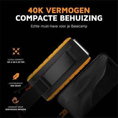 Xtorm 100W Rugged Powerbank 40.000 mAh Zwart