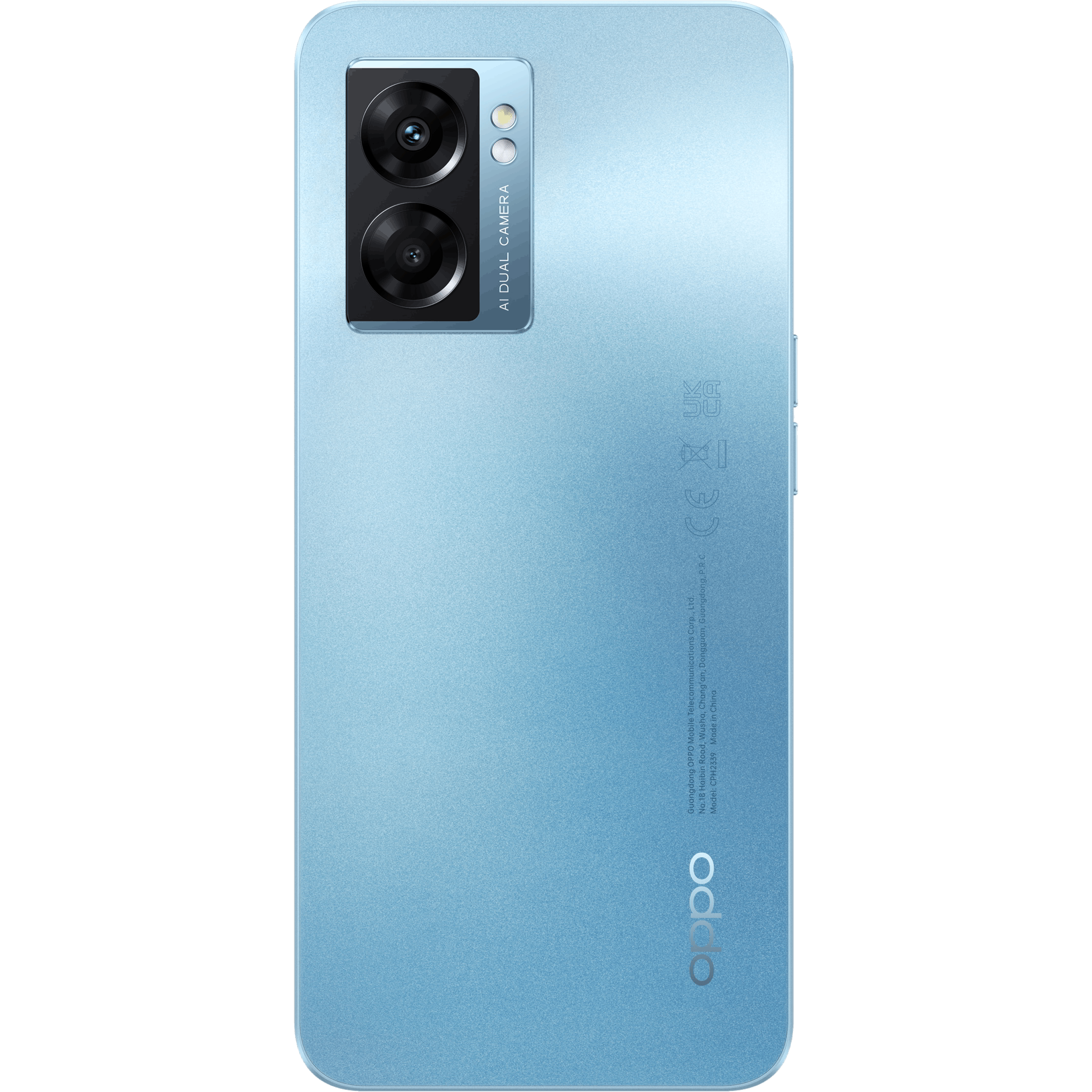 OPPO A77 5G Ocean Blue - Achterkant