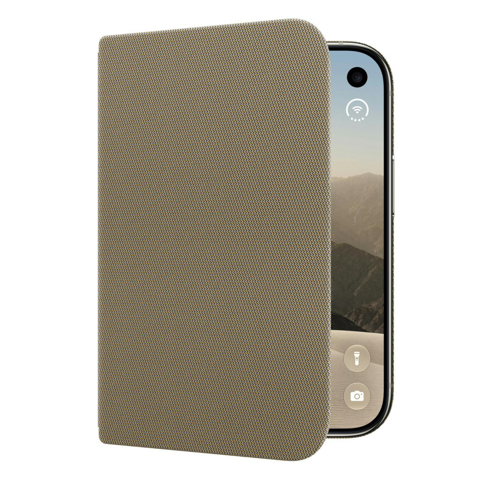 Apple iPhone Duo Folio Hoesje met Kickstand Taupe