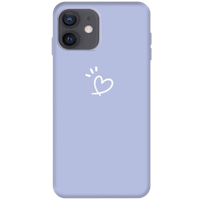Mocaa iPhone 12 (Pro) Love Heart Case Blauw