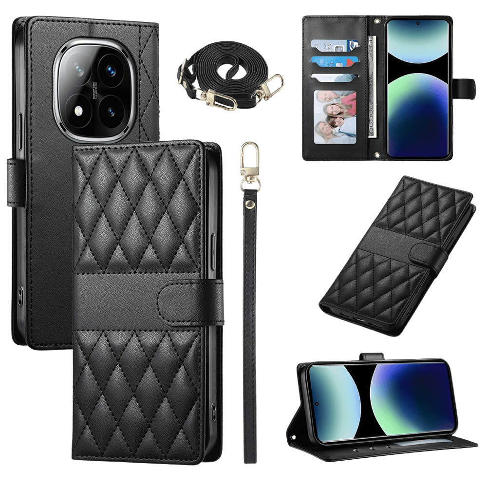 Comfycase Xiaomi Redmi Note 15 Pro 5G Bookcase met Koord Zwart