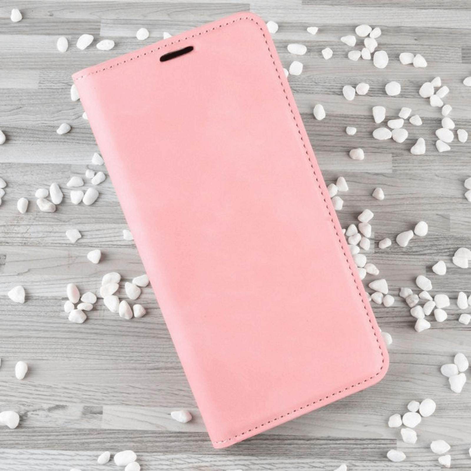 Mocaa Samsung Galaxy A41 Magnetisch Slim Fit Bookcase Hoesje Roze