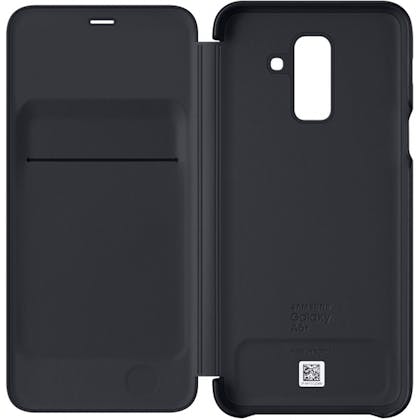 Samsung Galaxy A6+ Wallet Cover Black