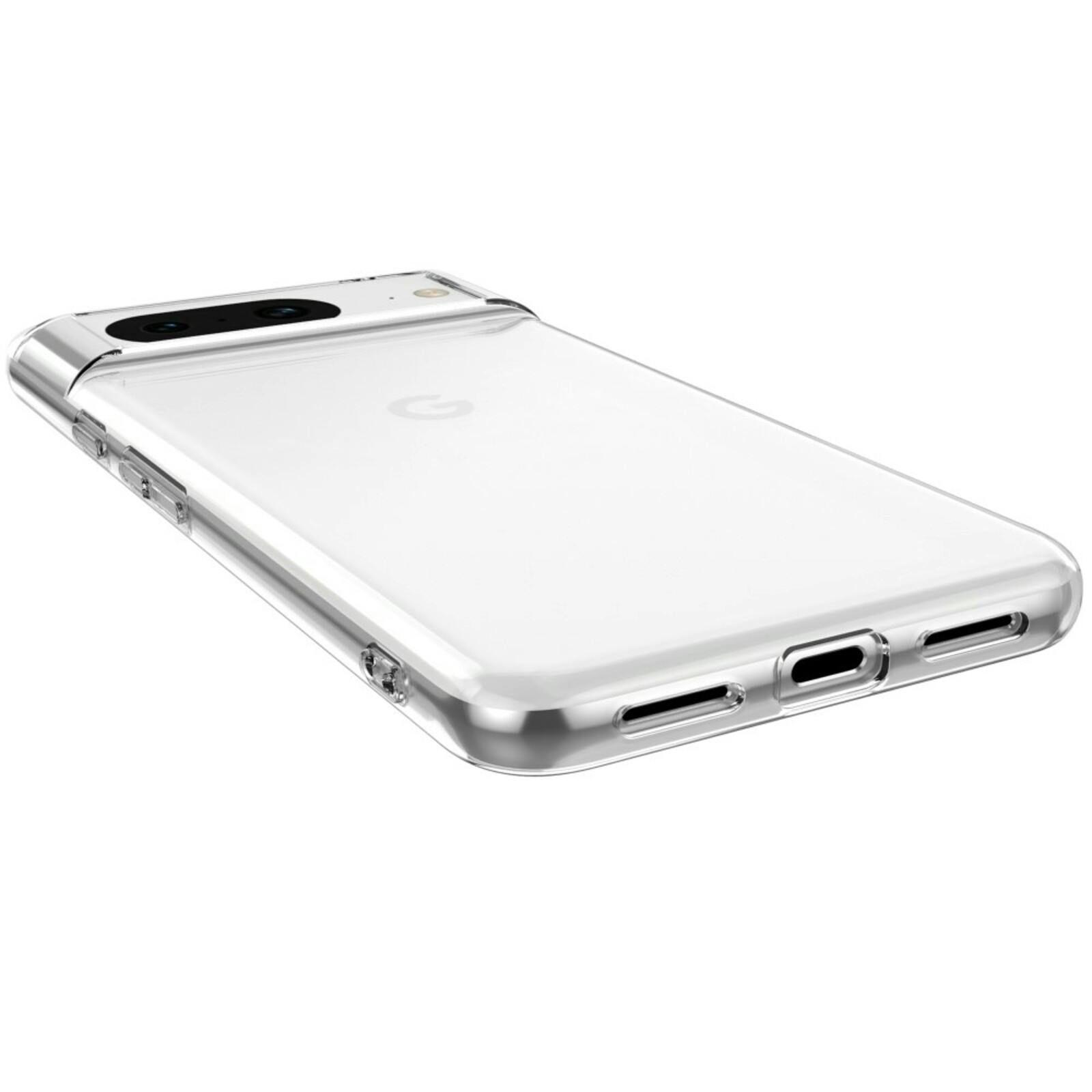 CaseBody Pixel 8 Hoesje met Gehard Glas Screenprotector Transparant