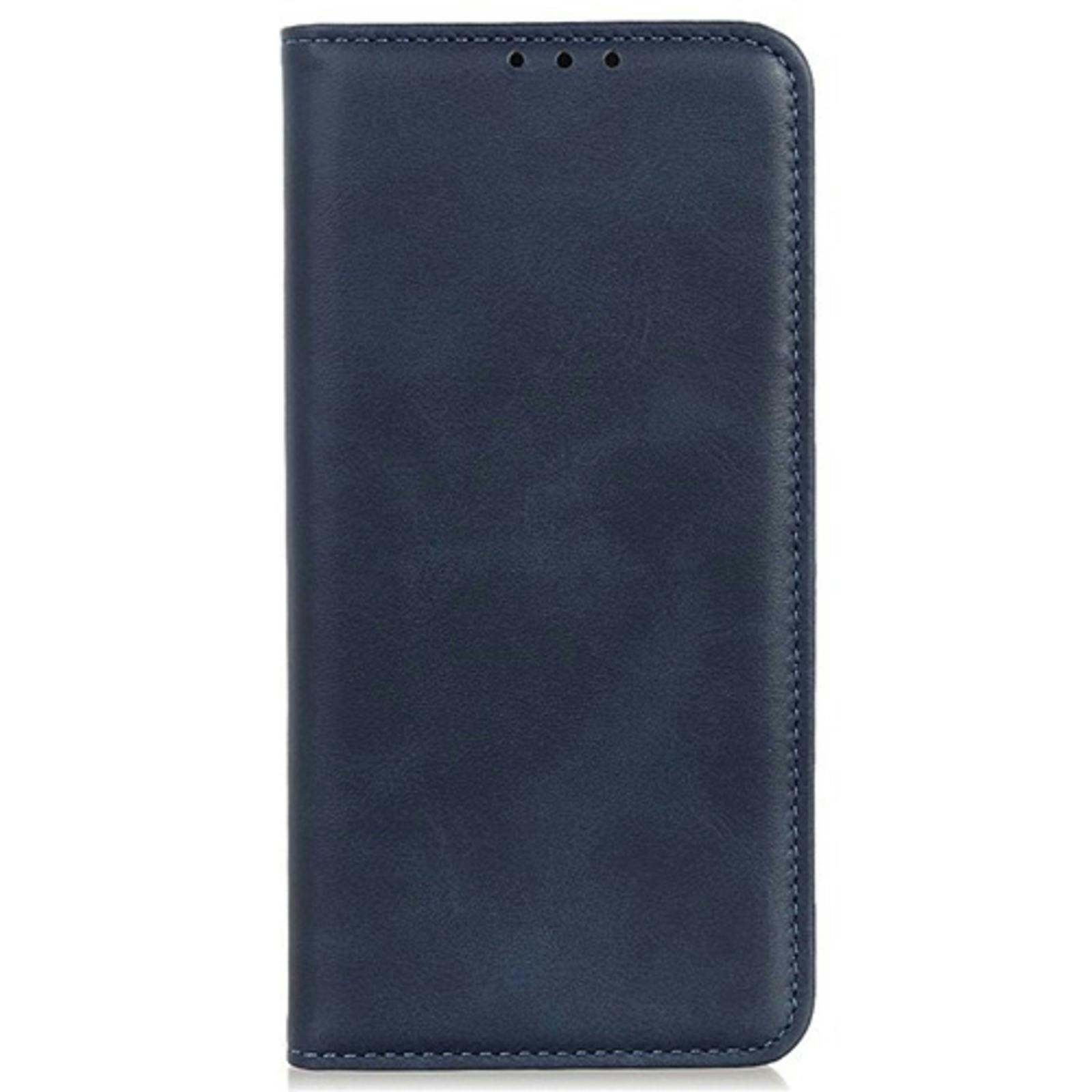 CaseBody Samsung Galaxy A55 Real Leather Wallet Hoesje Blauw