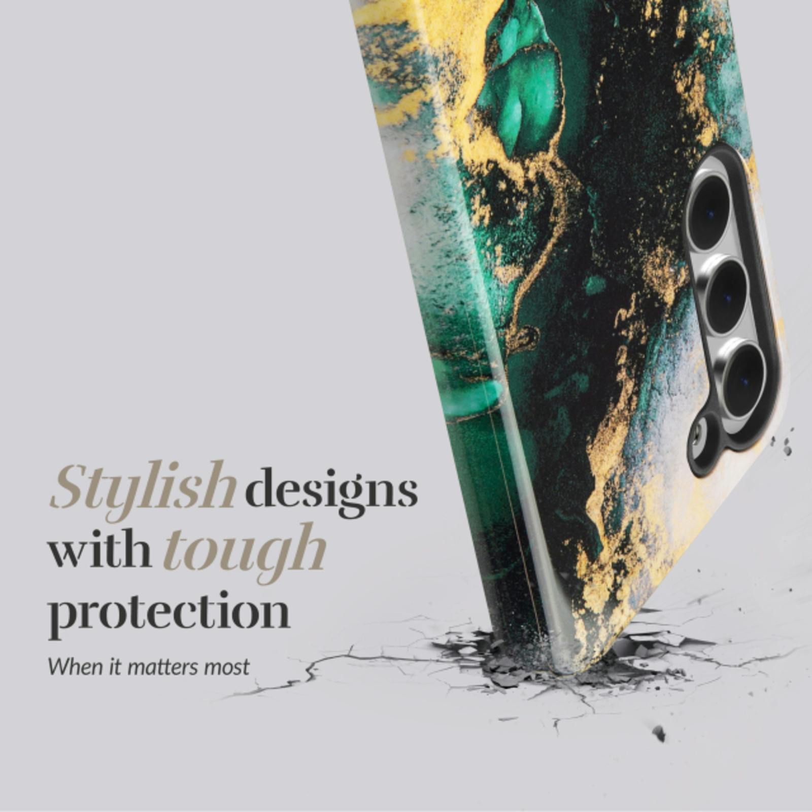 Mio Samsung Galaxy S26 Fashion Case Green Marble