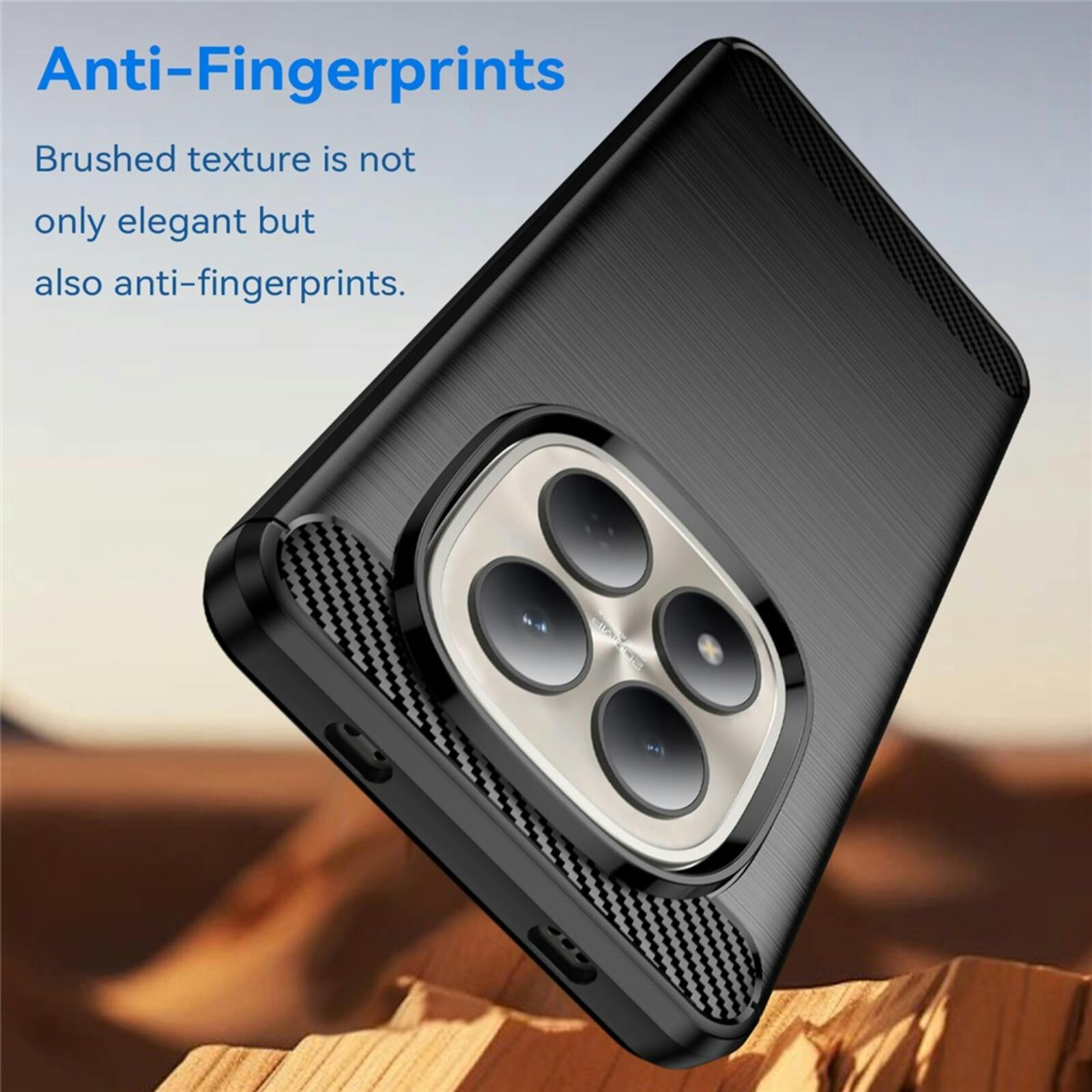 Mocaa Xiaomi Redmi Note 15 Pro Schokbestendig Hoesje Zwart