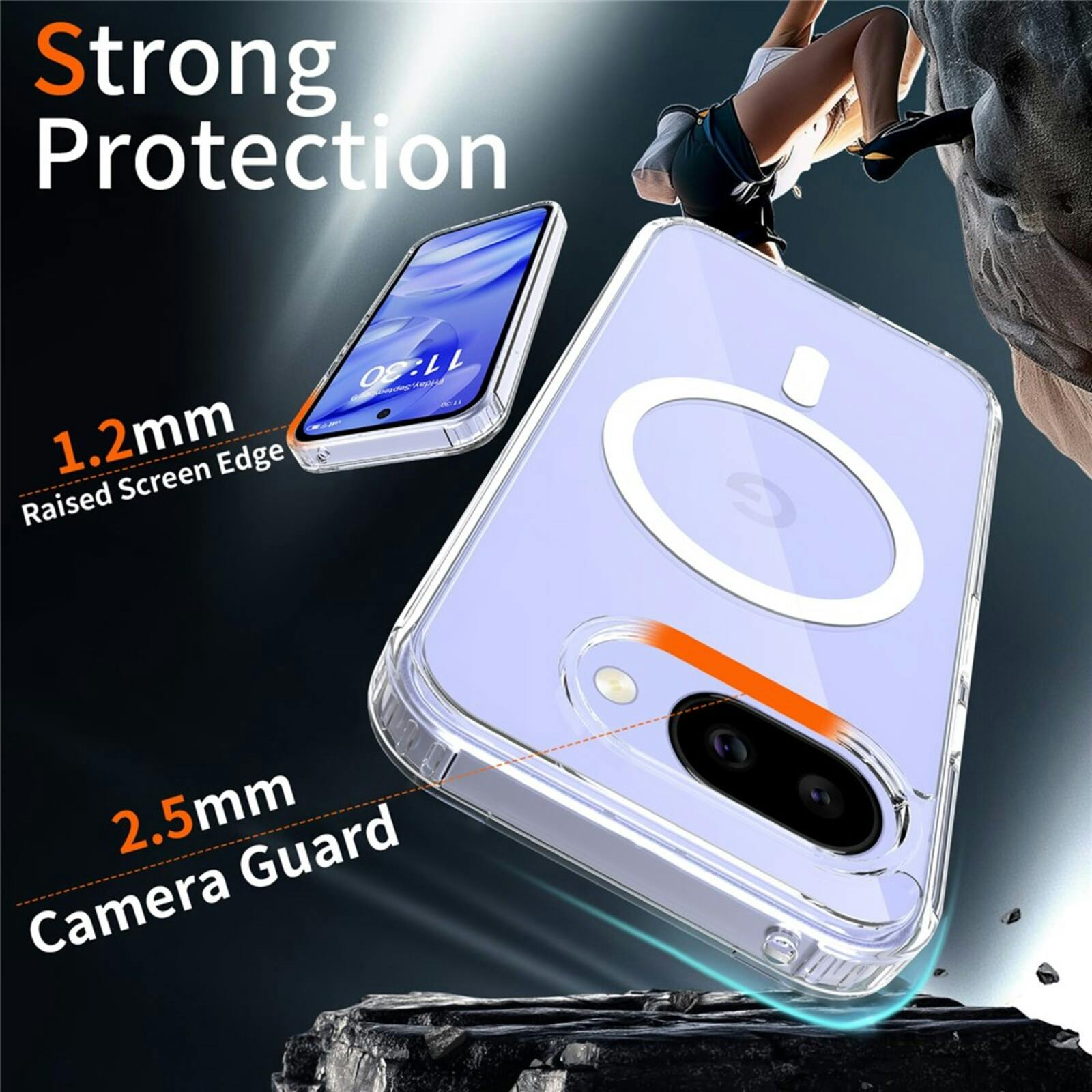 CaseBody Google Pixel 10a Magnetic Case Transparant