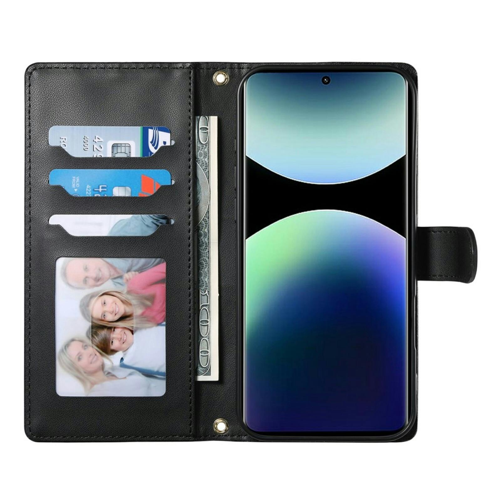 Comfycase Xiaomi Redmi Note 15 Pro 5G Bookcase met Koord Zwart