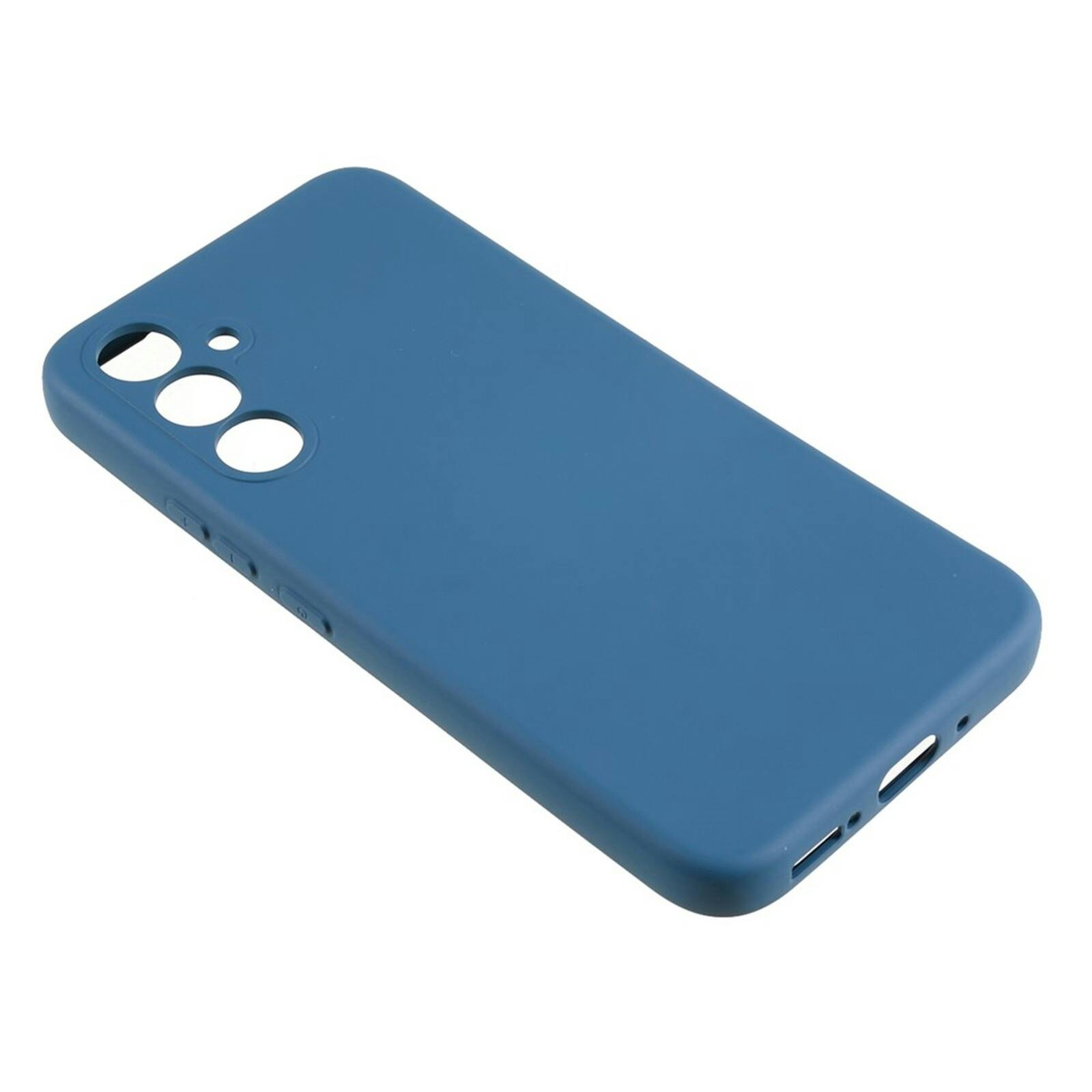 Mocaa Samsung Galaxy A57 Siliconen Hoesje Blauw