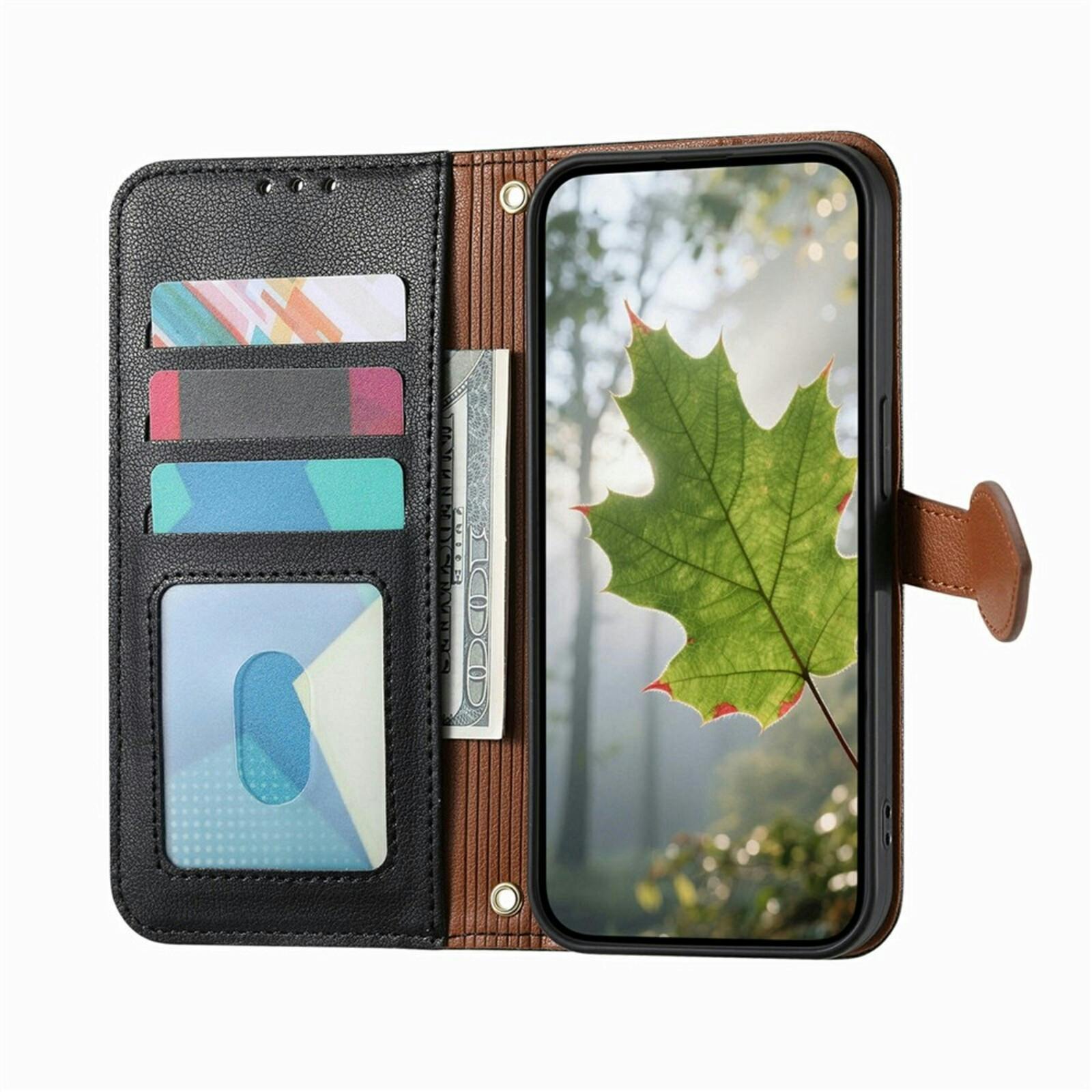 Comfycase Samsung Galaxy S26 FE Book Case met Bladsluiting en Polsband Zwart
