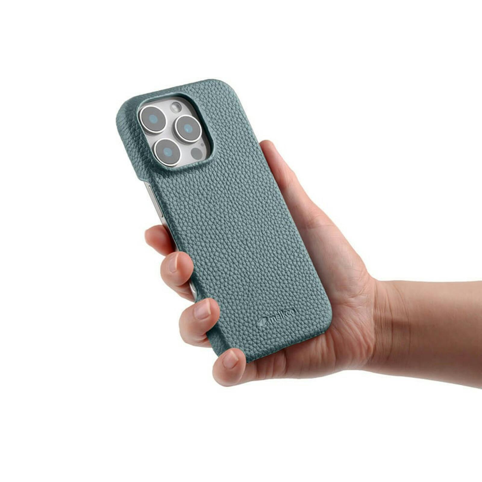 Melkco Apple iPhone 16 Pro Leather MagSafe Cover Blauw