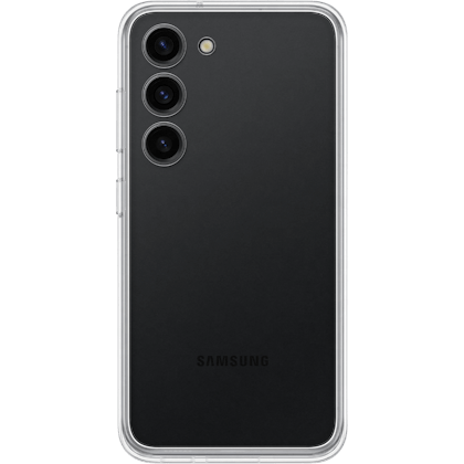 Samsung Galaxy S23 Frame Case Zwart - Achterkant