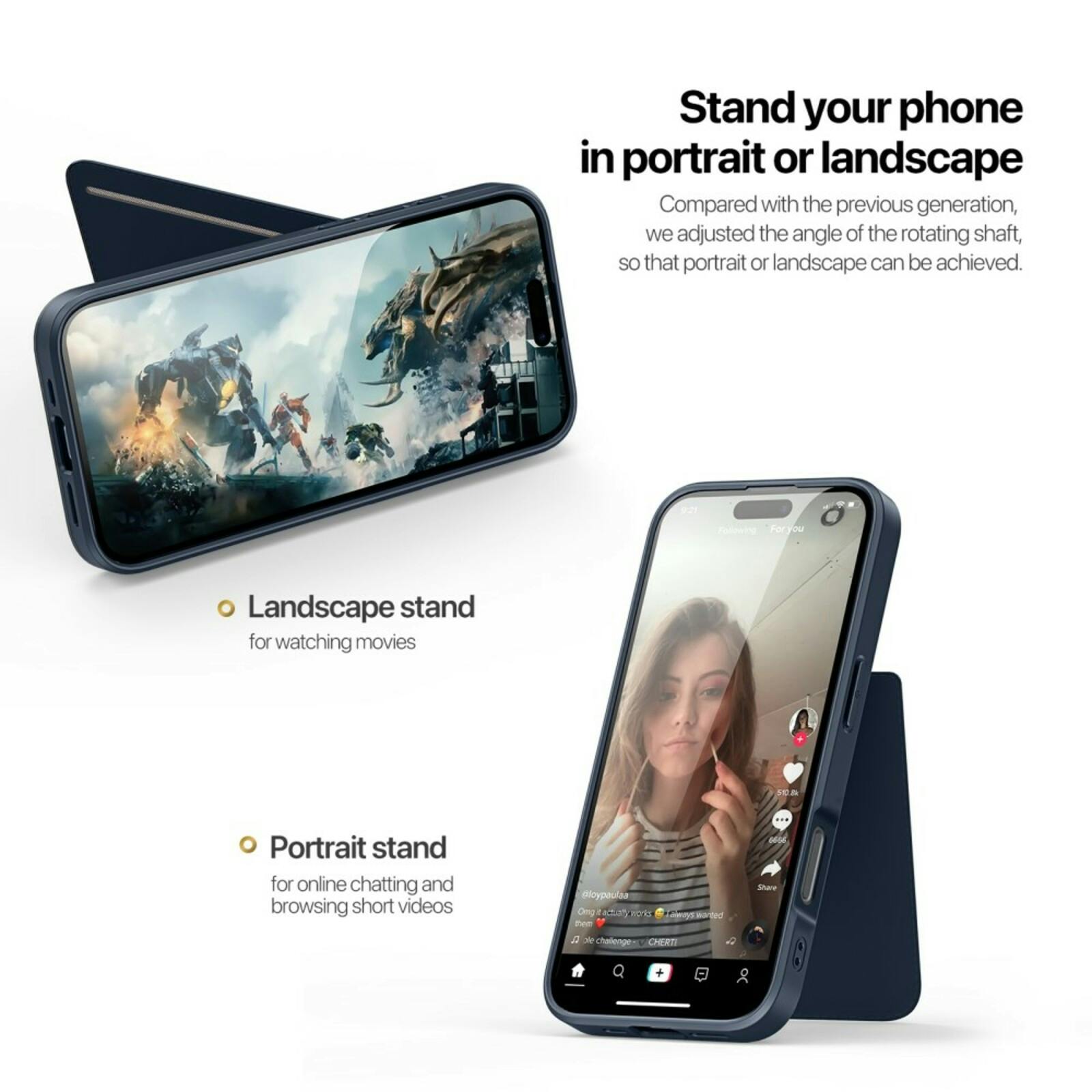 DUX DUCIS Apple iPhone 16 Pro Max Rafi Series Premium Beschermcase Blauw