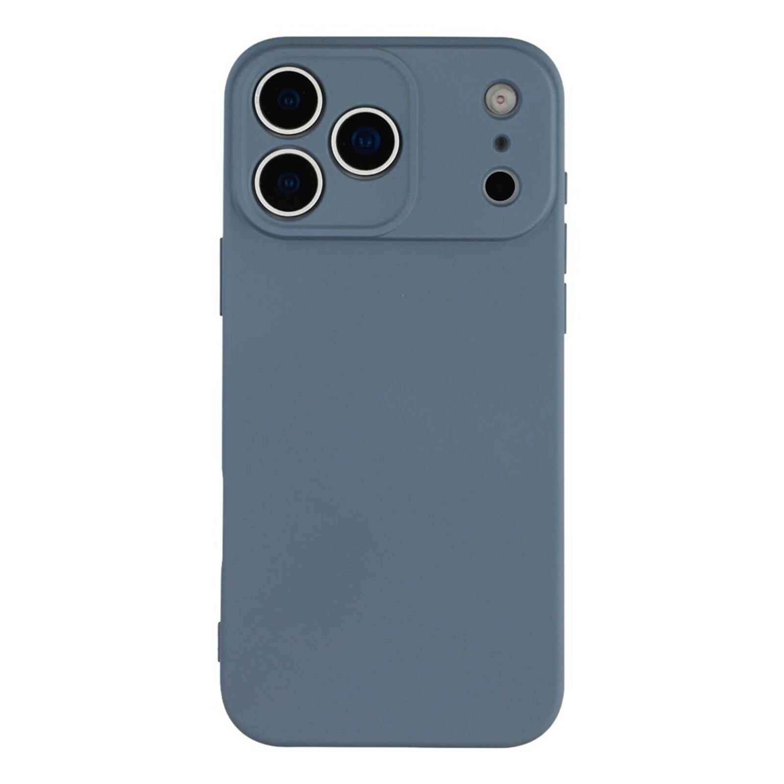 Mocaa Apple iPhone 17 Pro Max Lens Protection Hoesje Blauwgrijs