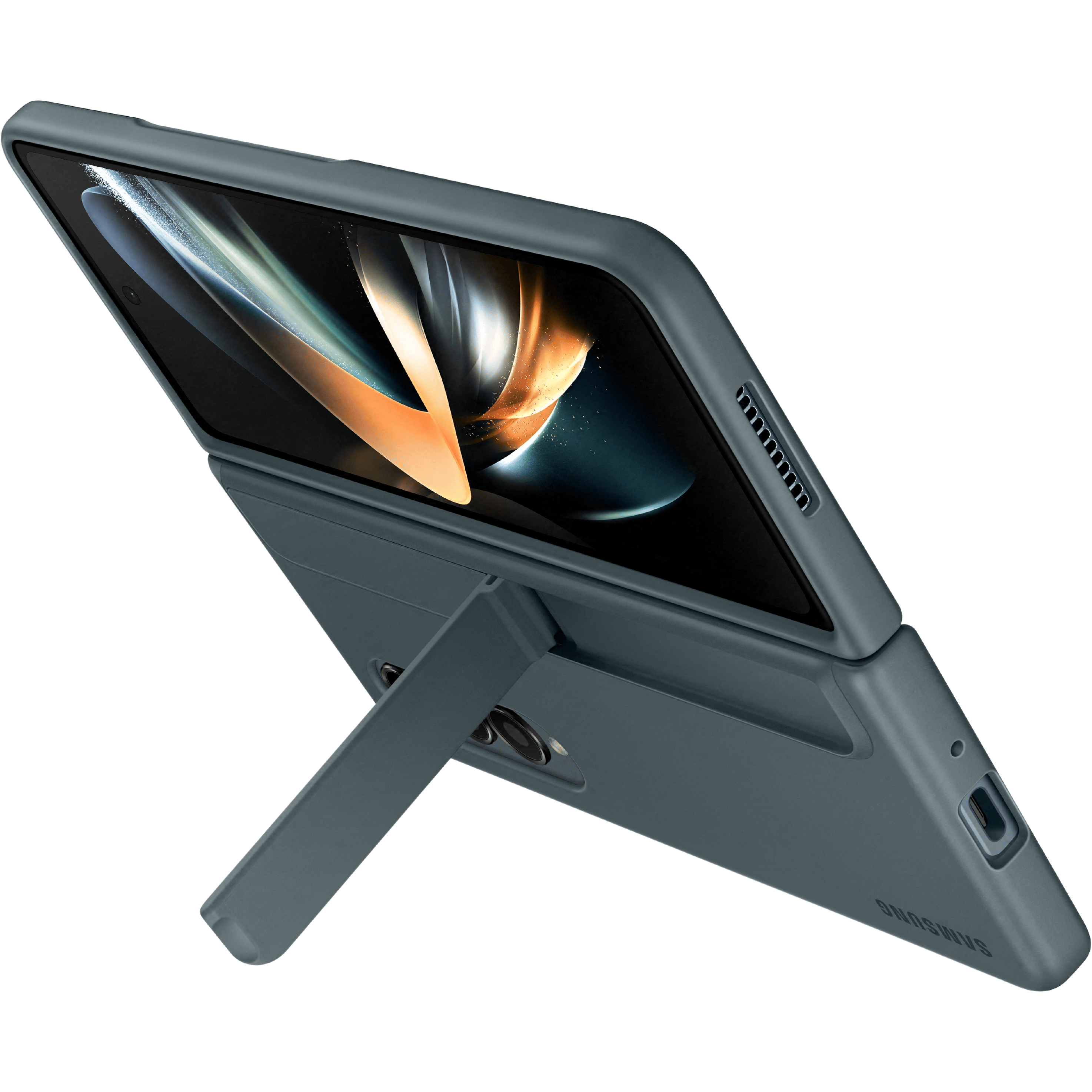 Samsung Galaxy Z Fold4 Protective Standing Hoesje Met S Pen Groen