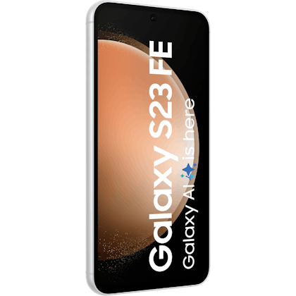 Samsung Galaxy S23 FE 5G Cream - Aanzicht vanaf links