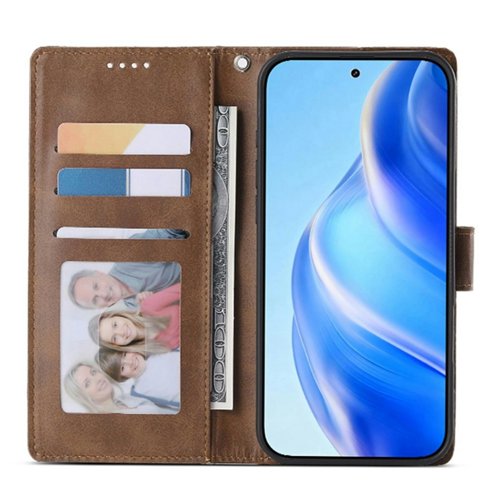 Mocaa Samsung Galaxy A27 Slim-Fit Boek Hoesje Bruin