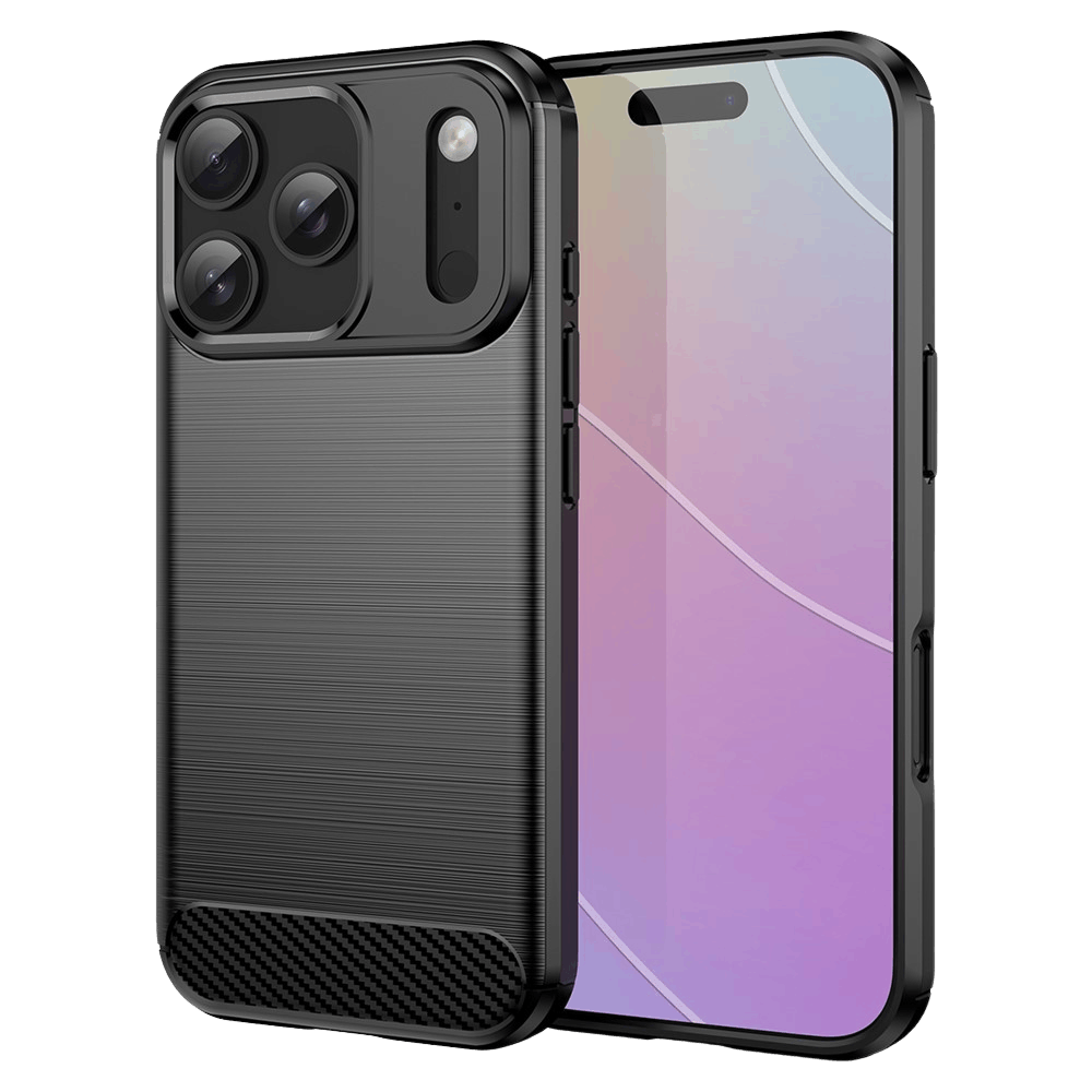 Mocaa Apple iPhone 17 Pro Brushed Hoesje Zwart