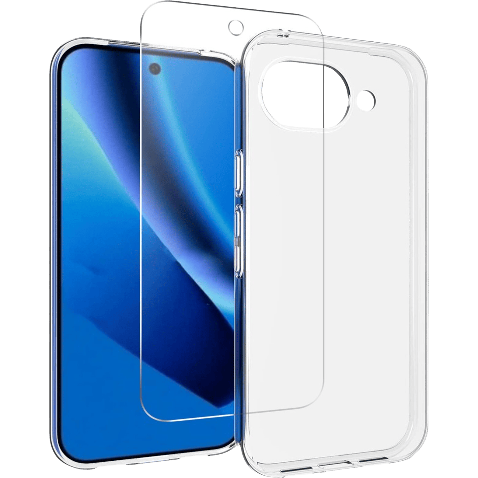 Mocaa Google Pixel 10a Hoesje en Screenprotector Transparant