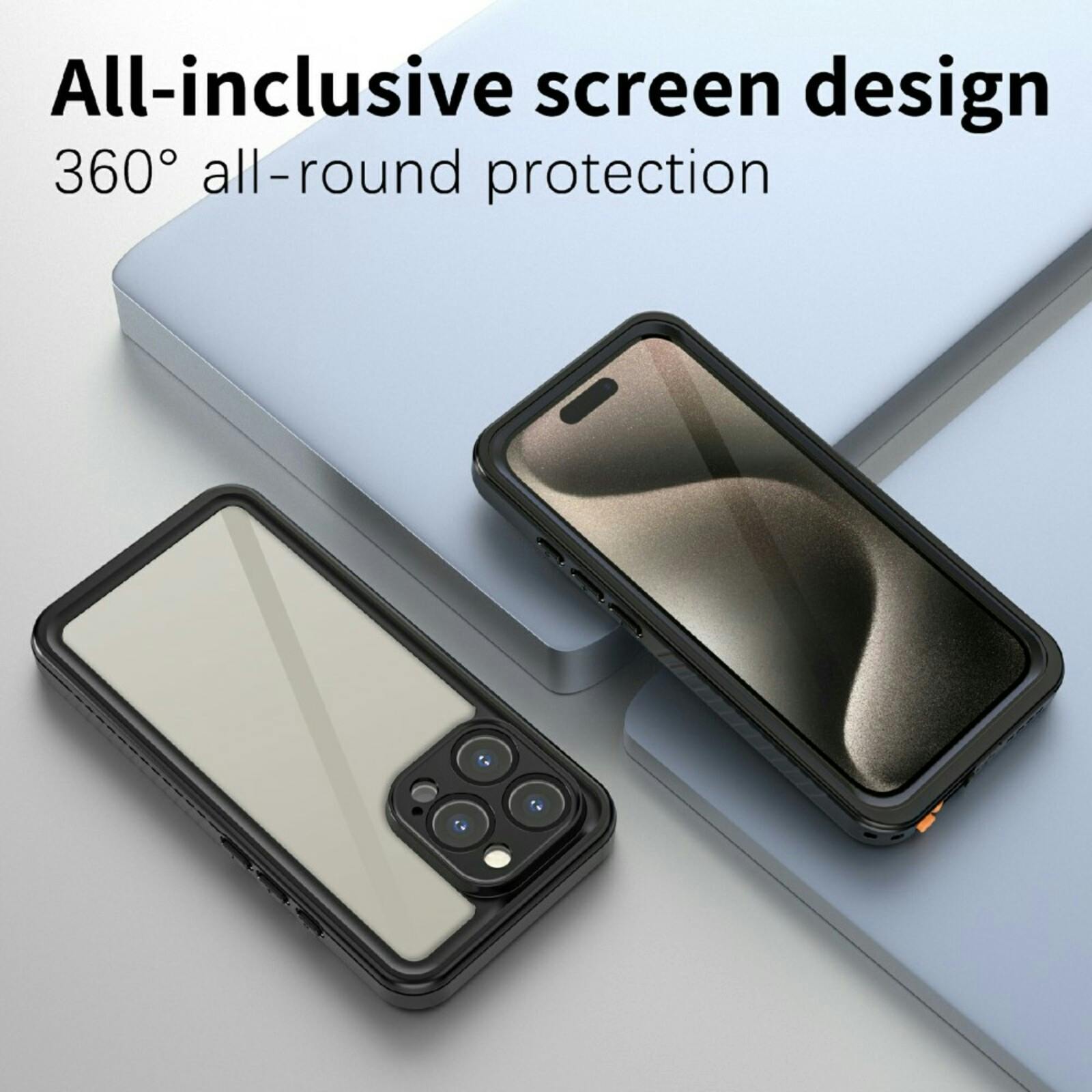 REDPEPPER iPhone 16 Pro Max FS Series Waterproof Hoesje Zwart