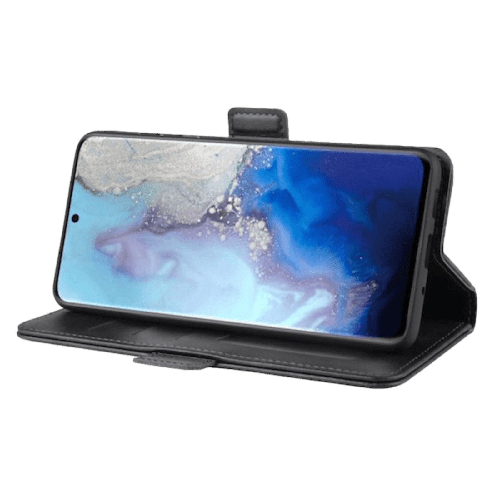 Comfycase Samsung Galaxy S20 Bookcase Beschermhoesje Black
