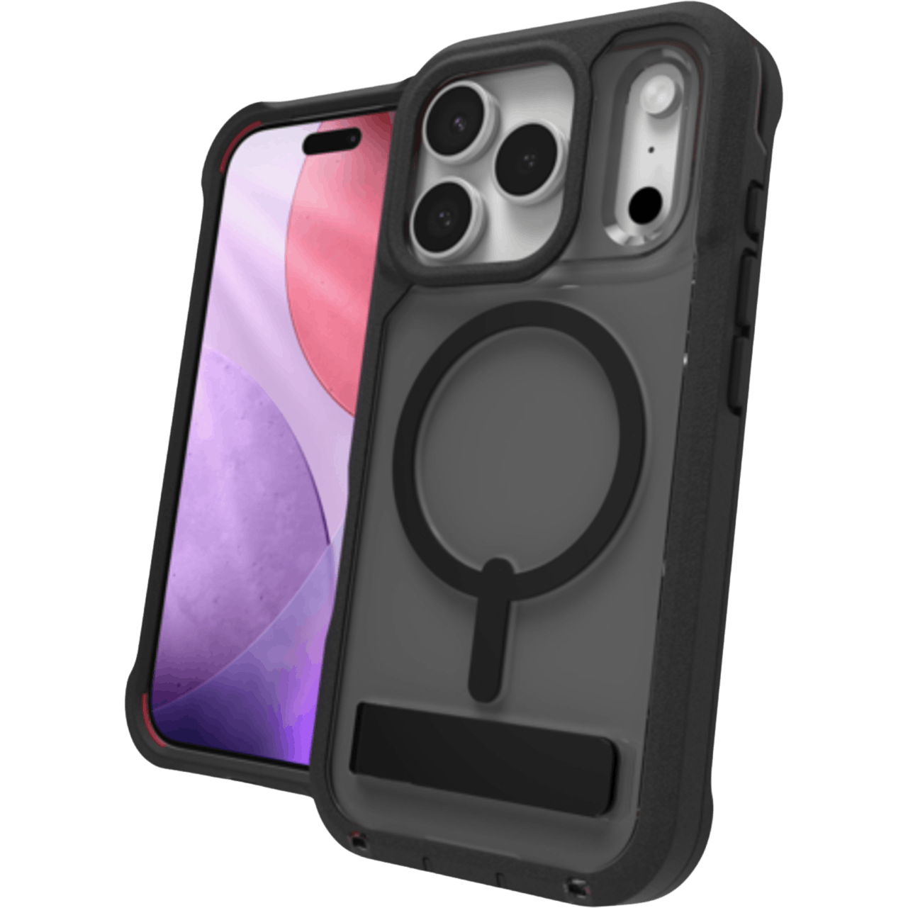 ZAGG iPhone 17 Pro MagSafe Rainier Kickstand Case Zwart