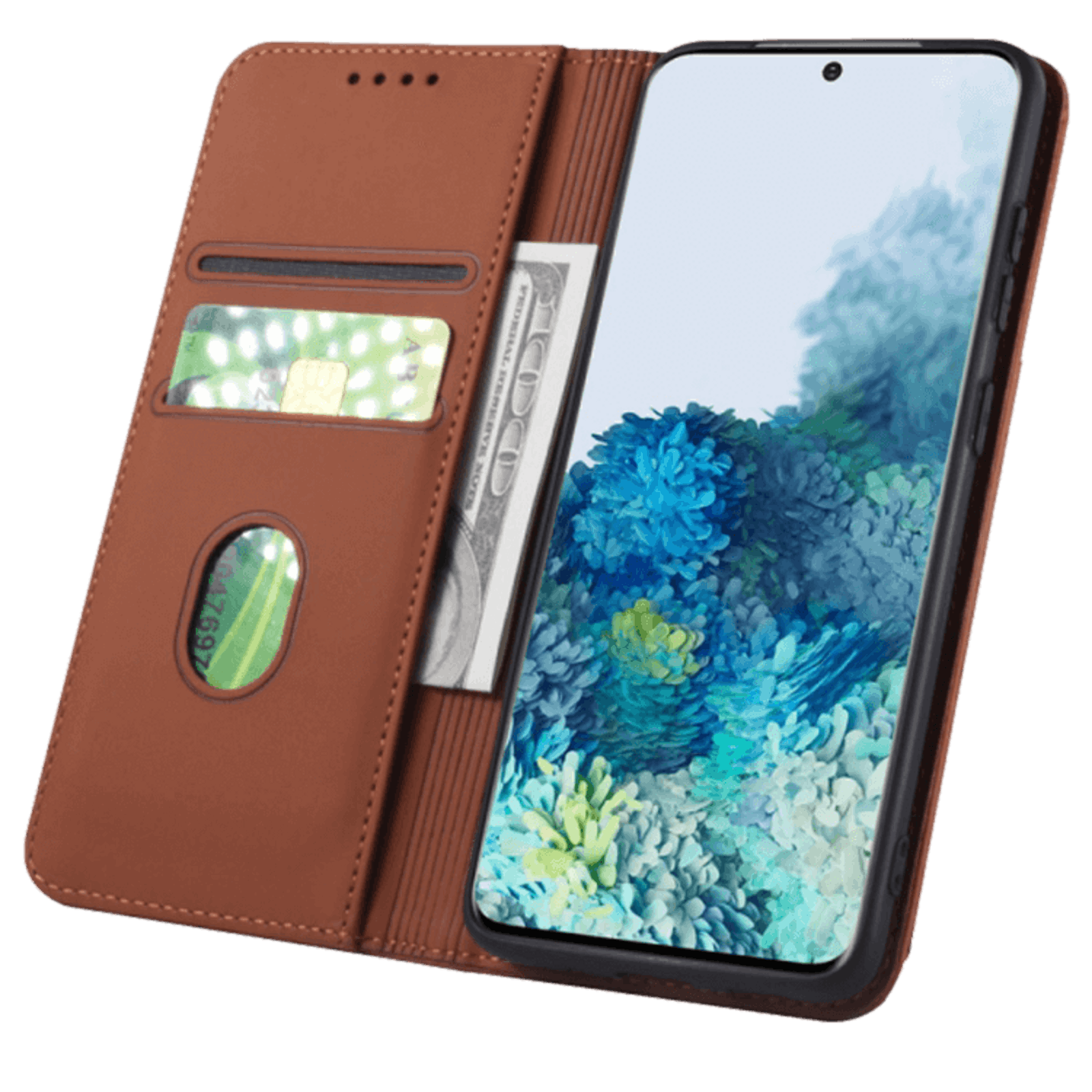 CaseBody Samsung Galaxy S20 Lux Bookcase Hoesje Bruin