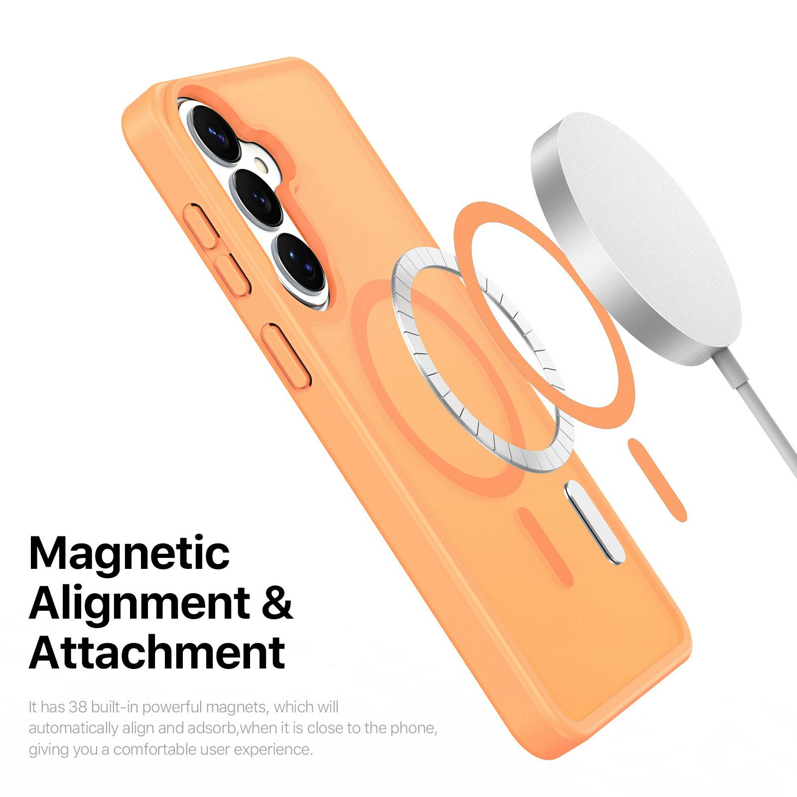 DUX DUCIS Samsung Galaxy S26 Magnetic Mat Hoesje Oranje