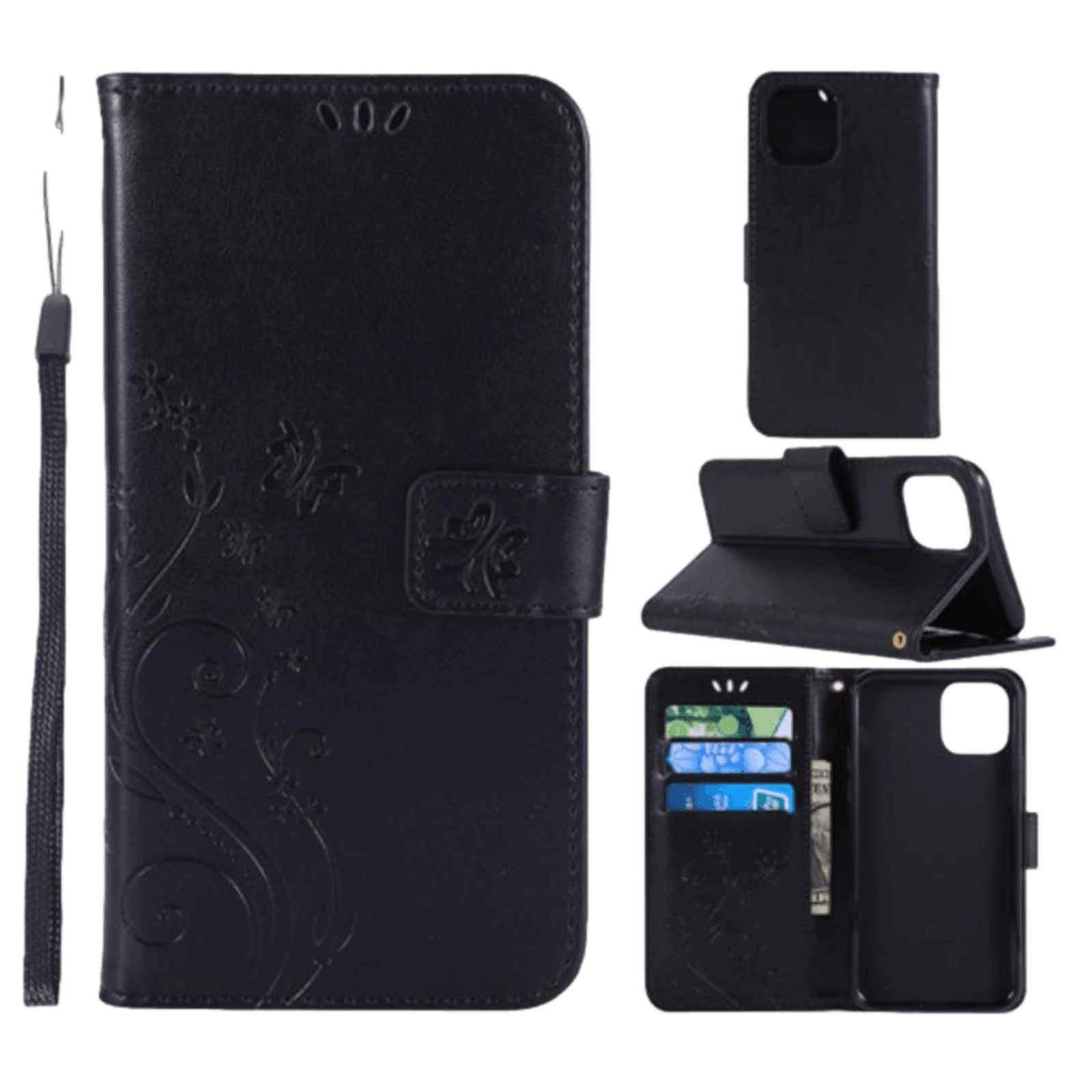 Mocaa iPhone 11 Pro Booklet Hoesje Zwart