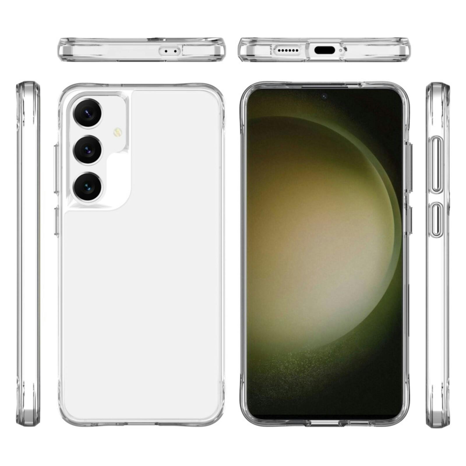 CaseBody Samsung S24 Dual Layer Anti-Shock Hoesje Transparant
