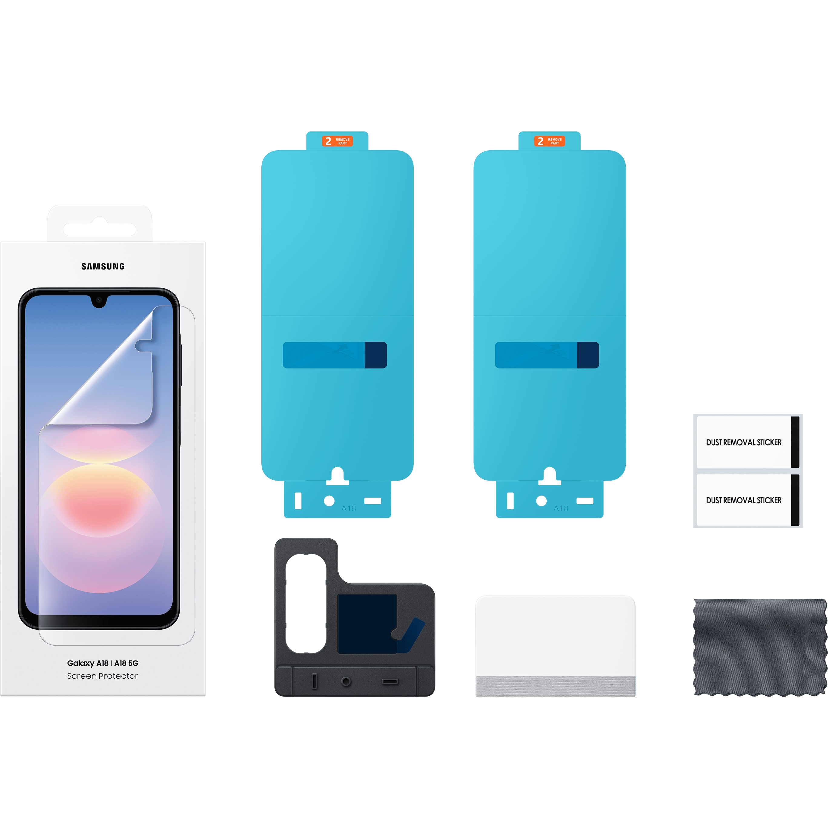 Samsung Galaxy A18 Screenprotector Transparant