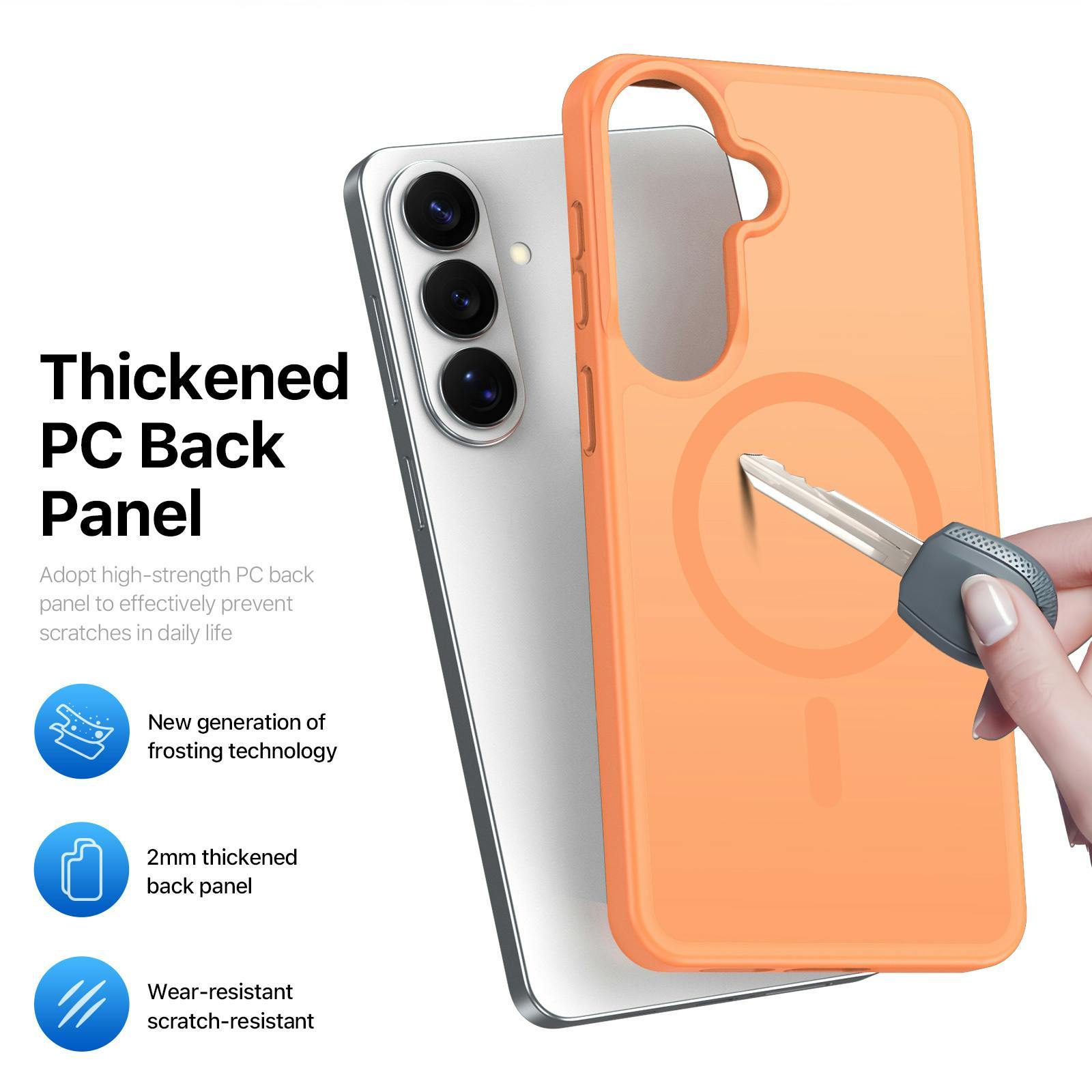 DUX DUCIS Samsung Galaxy S26 Magnetic Mat Hoesje Oranje