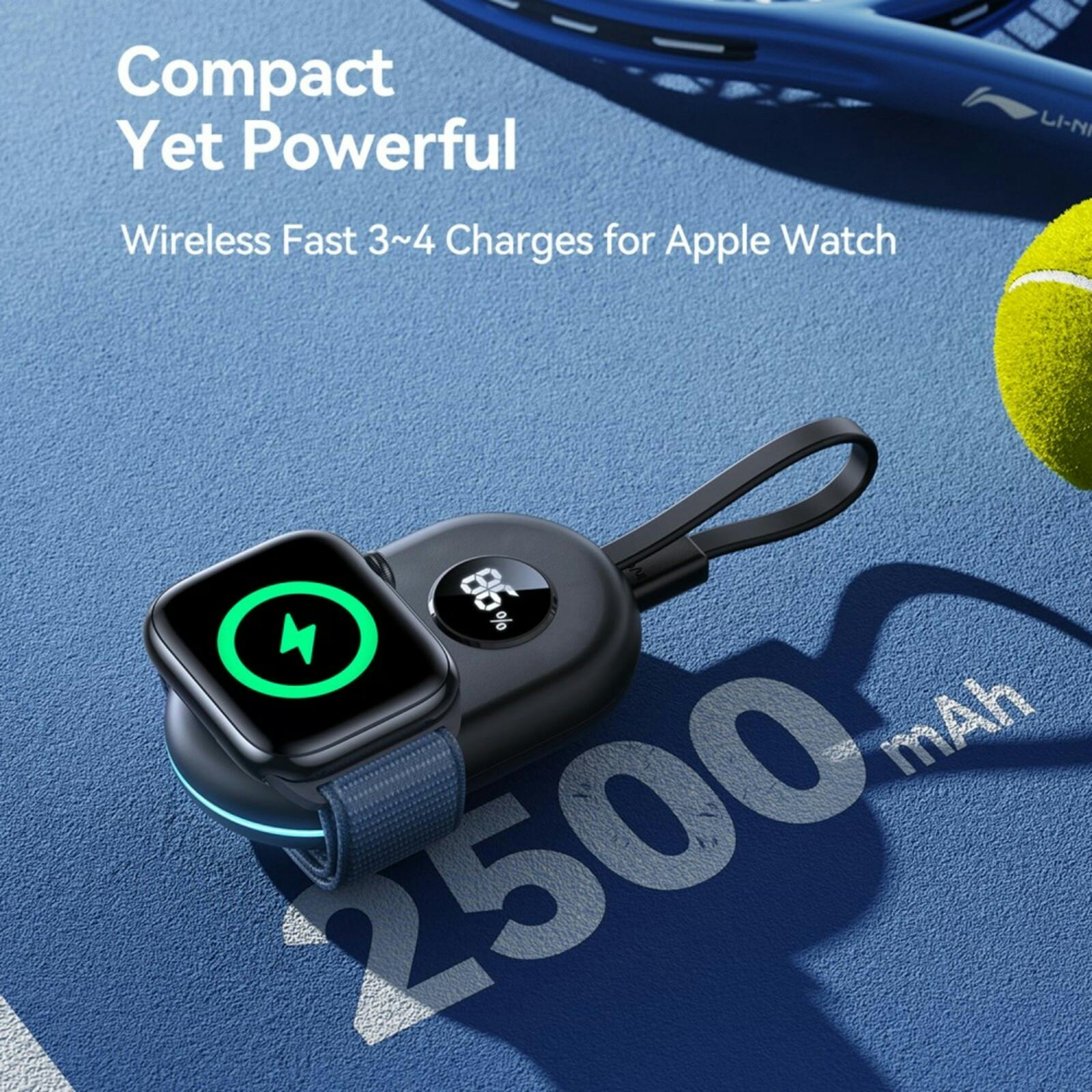 Joyroom 2.500 mAh Wireless Apple Watch Charger Zwart