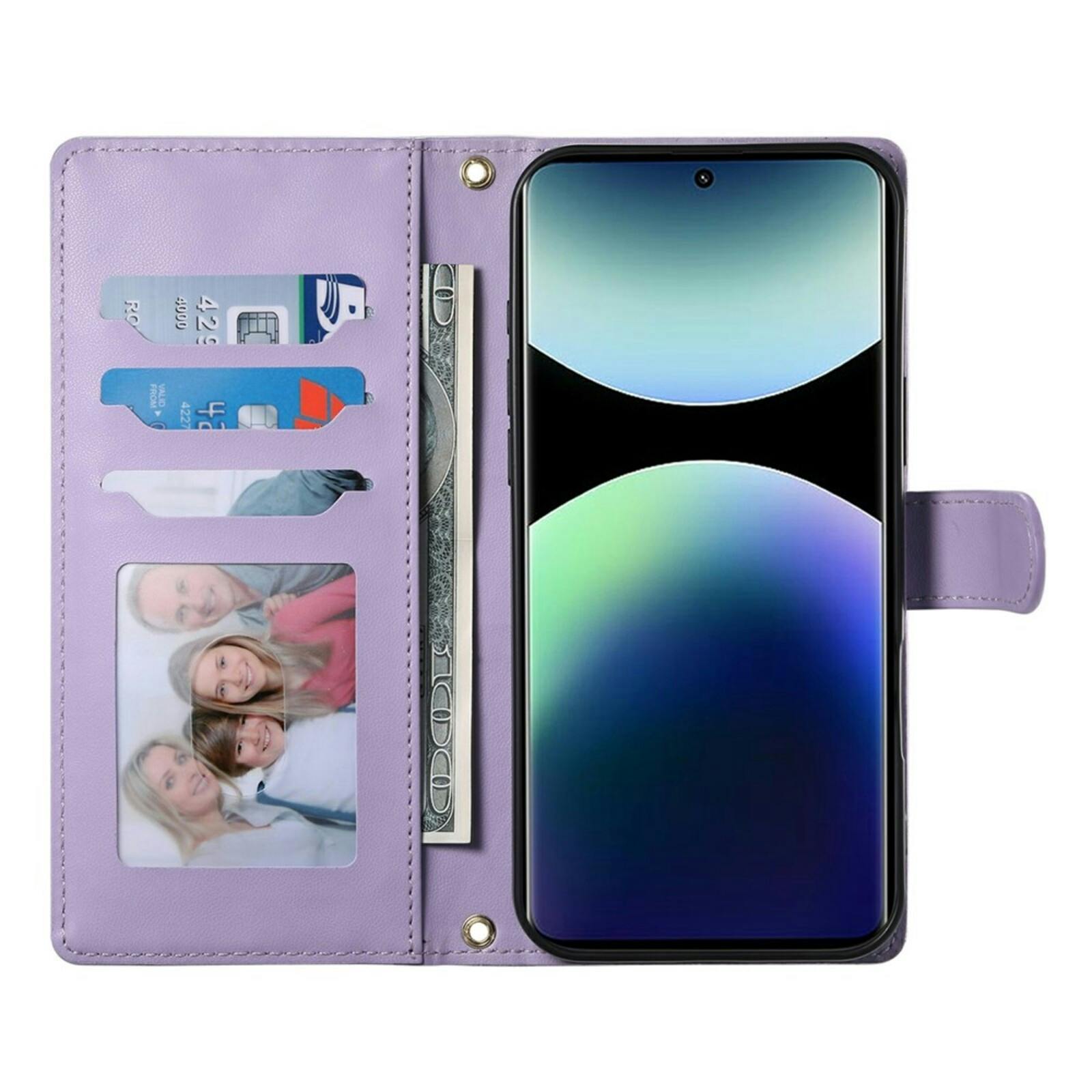 Comfycase Xiaomi Redmi Note 15 Pro 5G Bookcase met Koord Paars