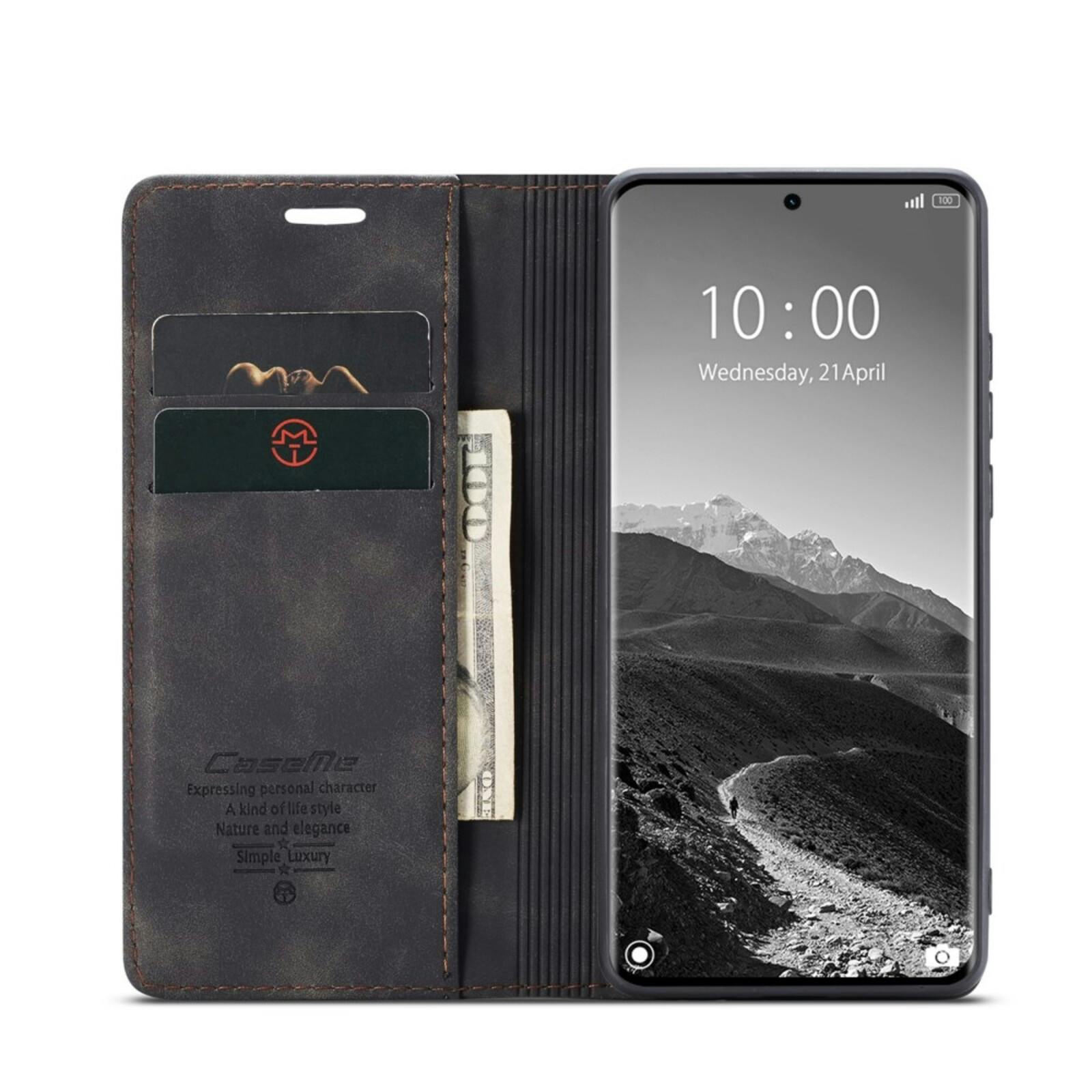 Caseme Xiaomi Redmi Note 14 Pro(+) 5G Business Wallet Hoesje Zwart